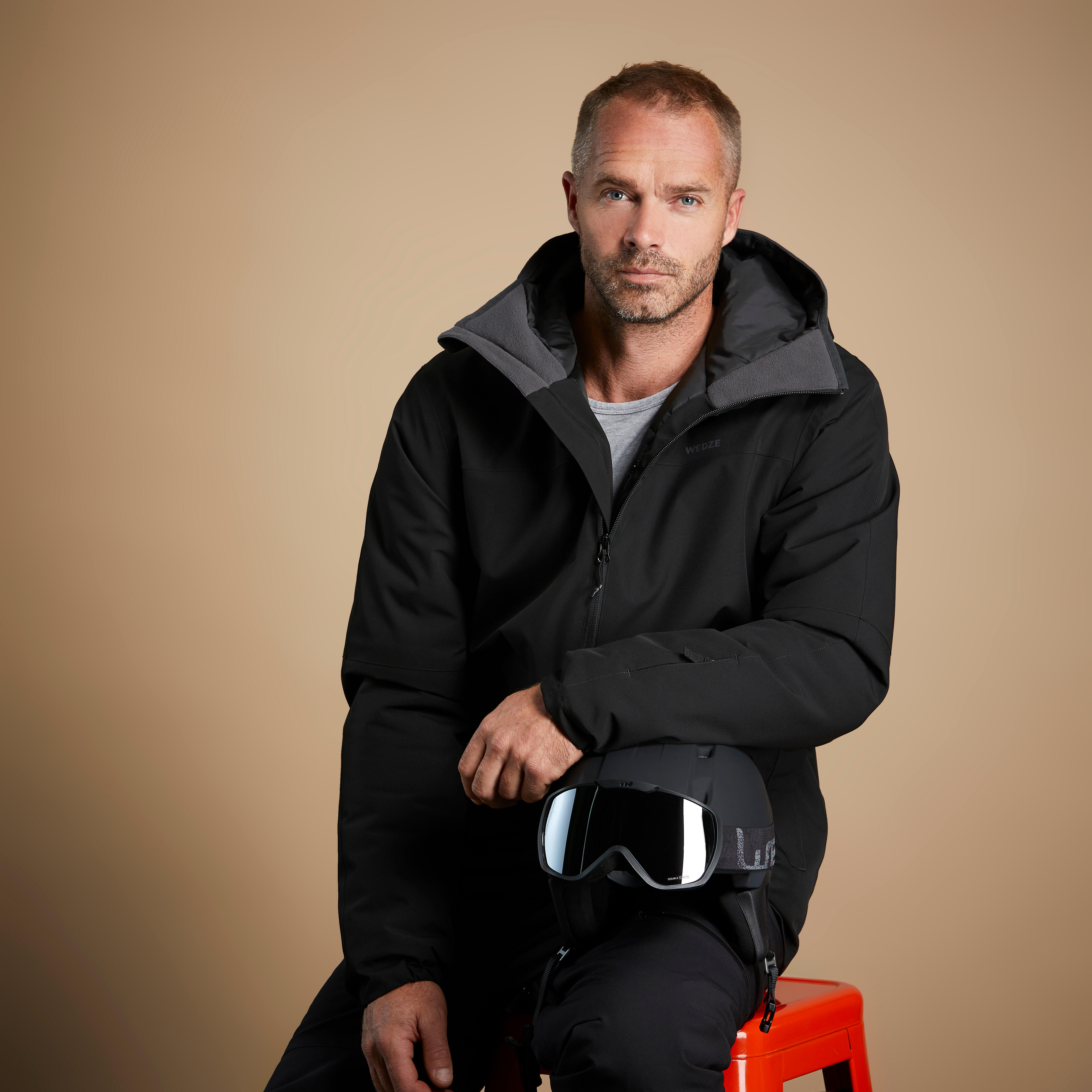 Menâs Ski Jacket - 100 Black