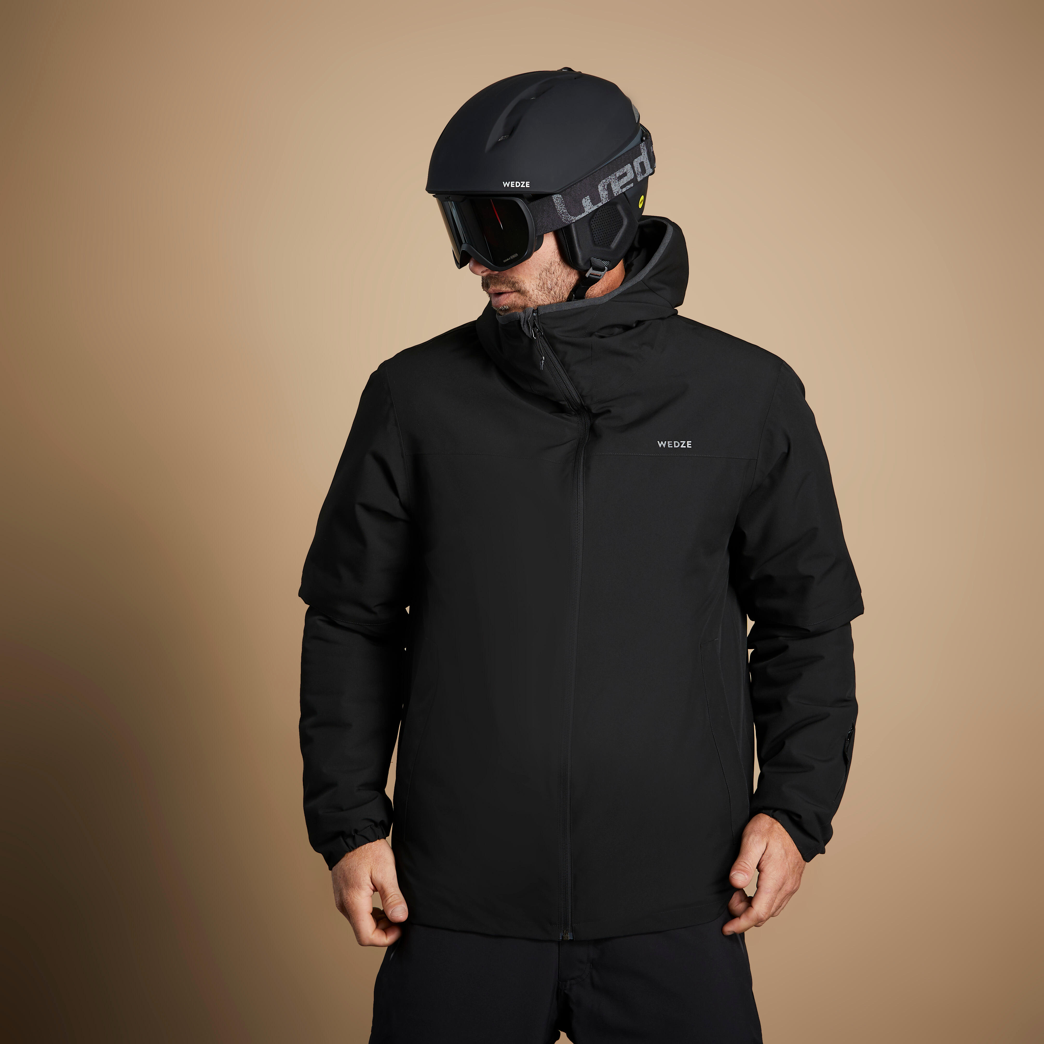 Men’s Ski Jacket - 100 Black