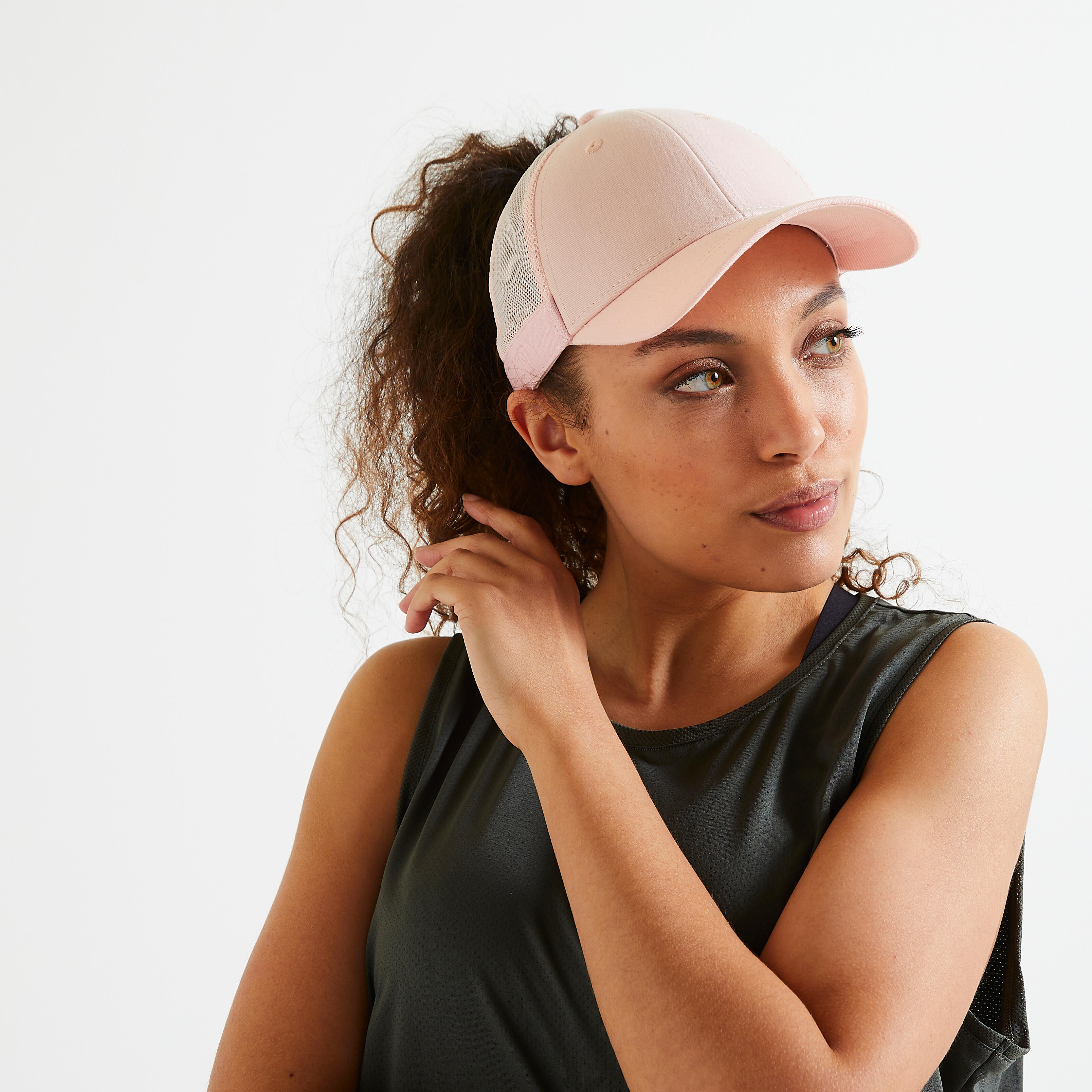 Womenâs Gym Cap - 500 Pink