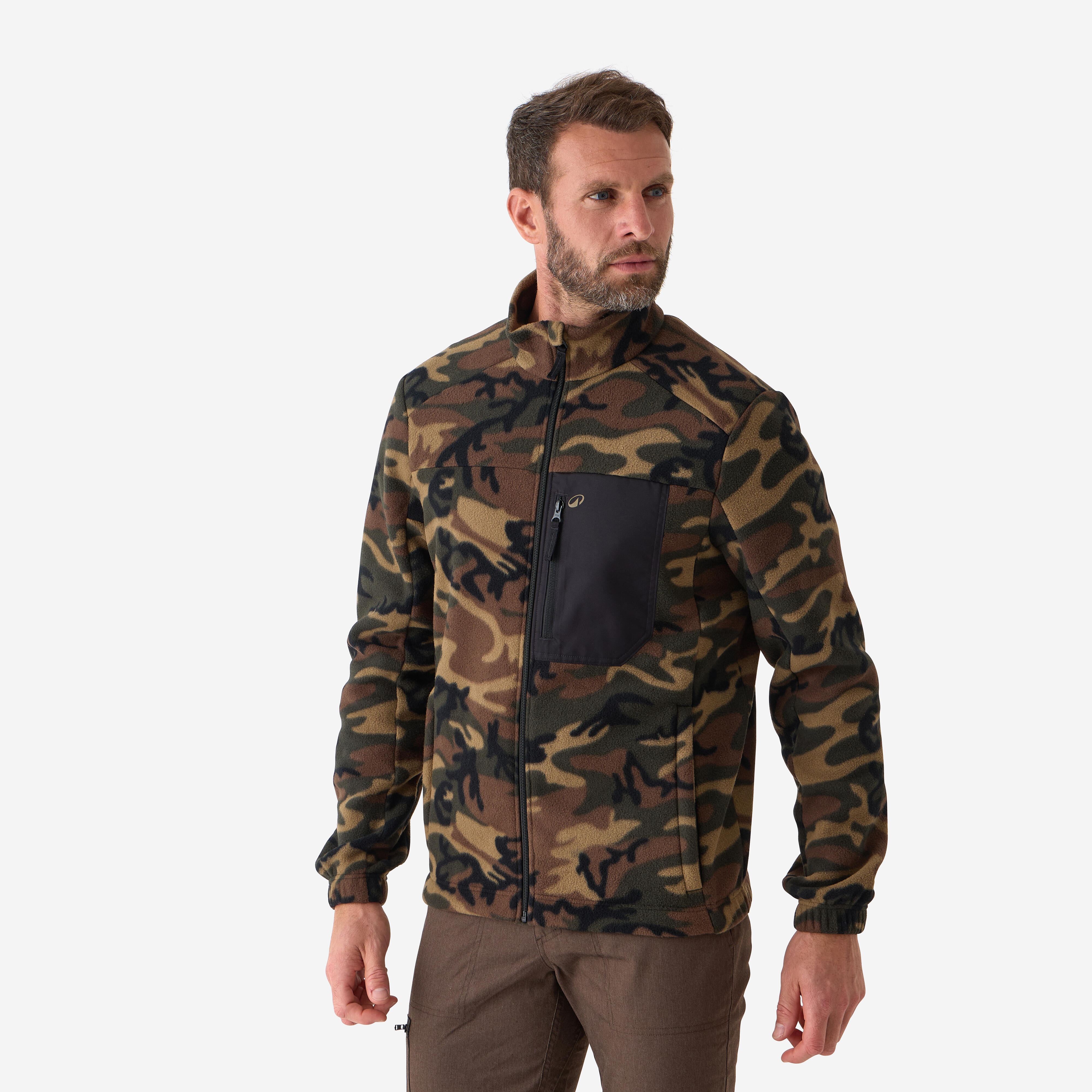 Men's Fleece Hunting Jacket â 500 Camouflage