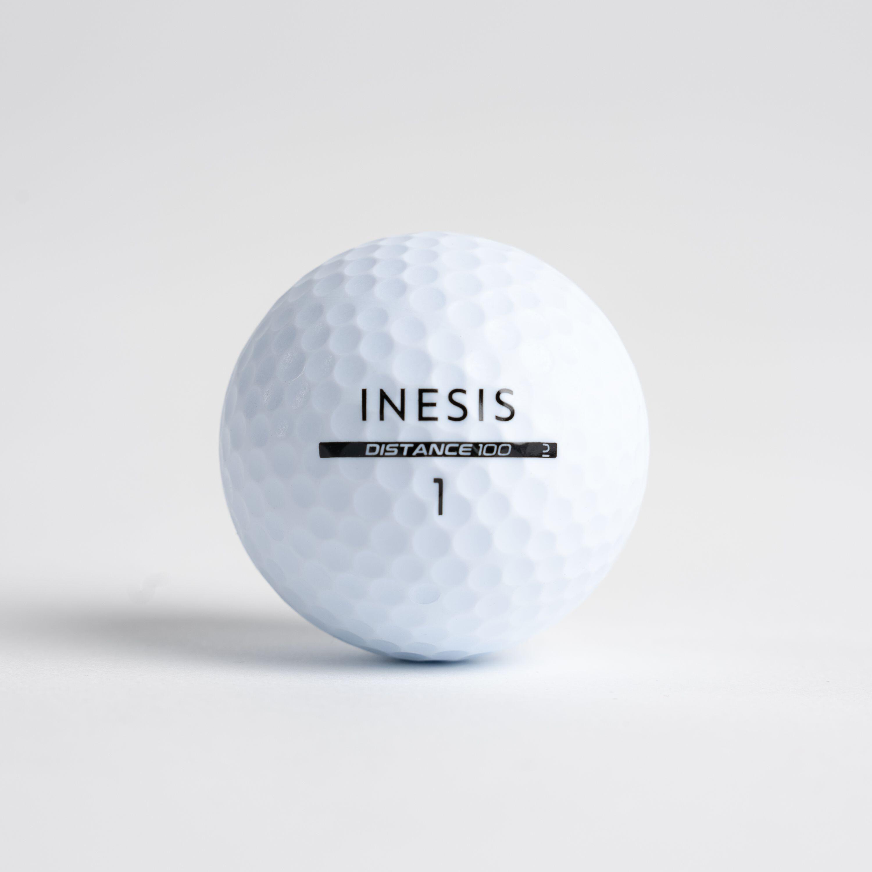 Golf Balls x12 - Inesis Distance 100 White