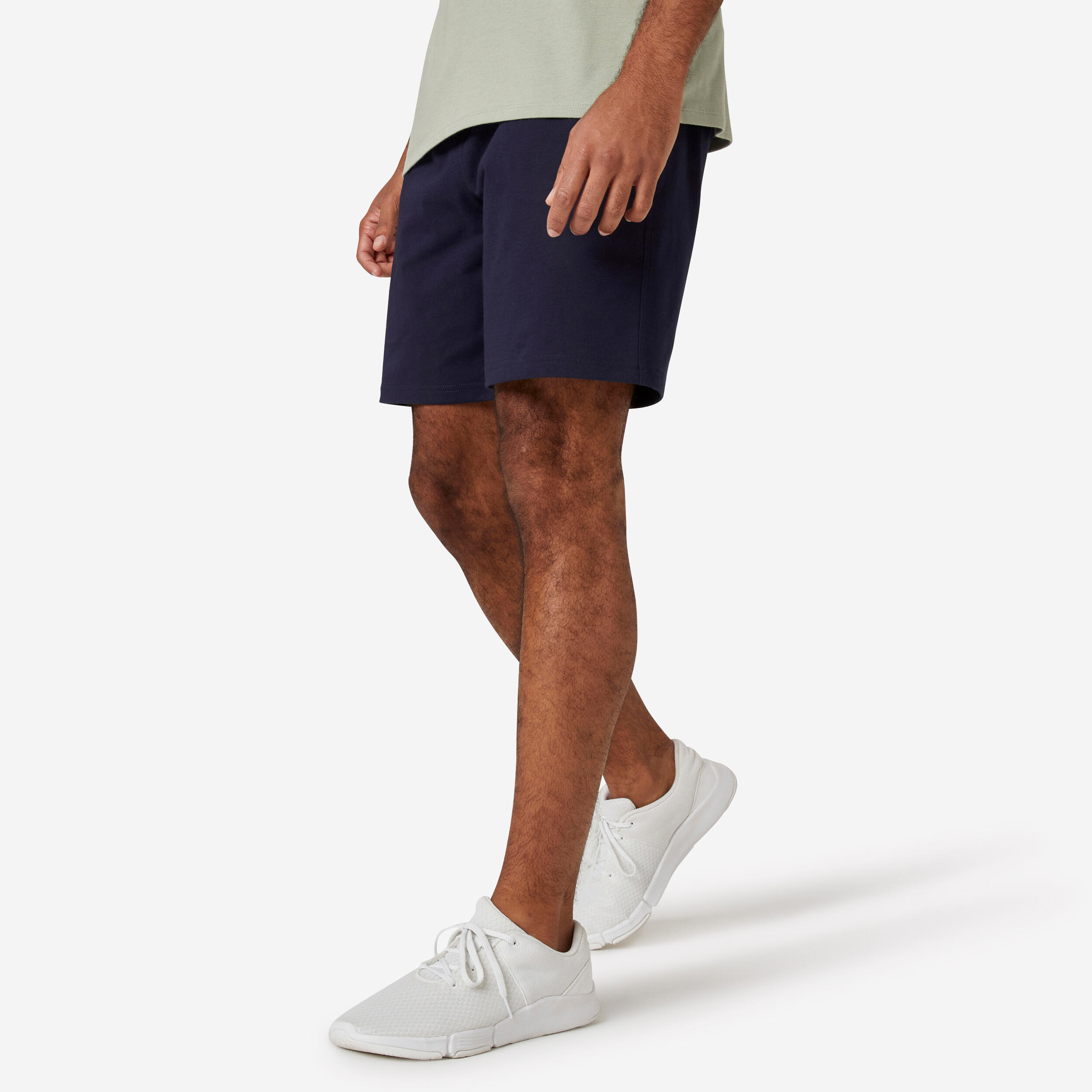 Menâs Straight-Cut Fitness Shorts - Essential 500 Blue