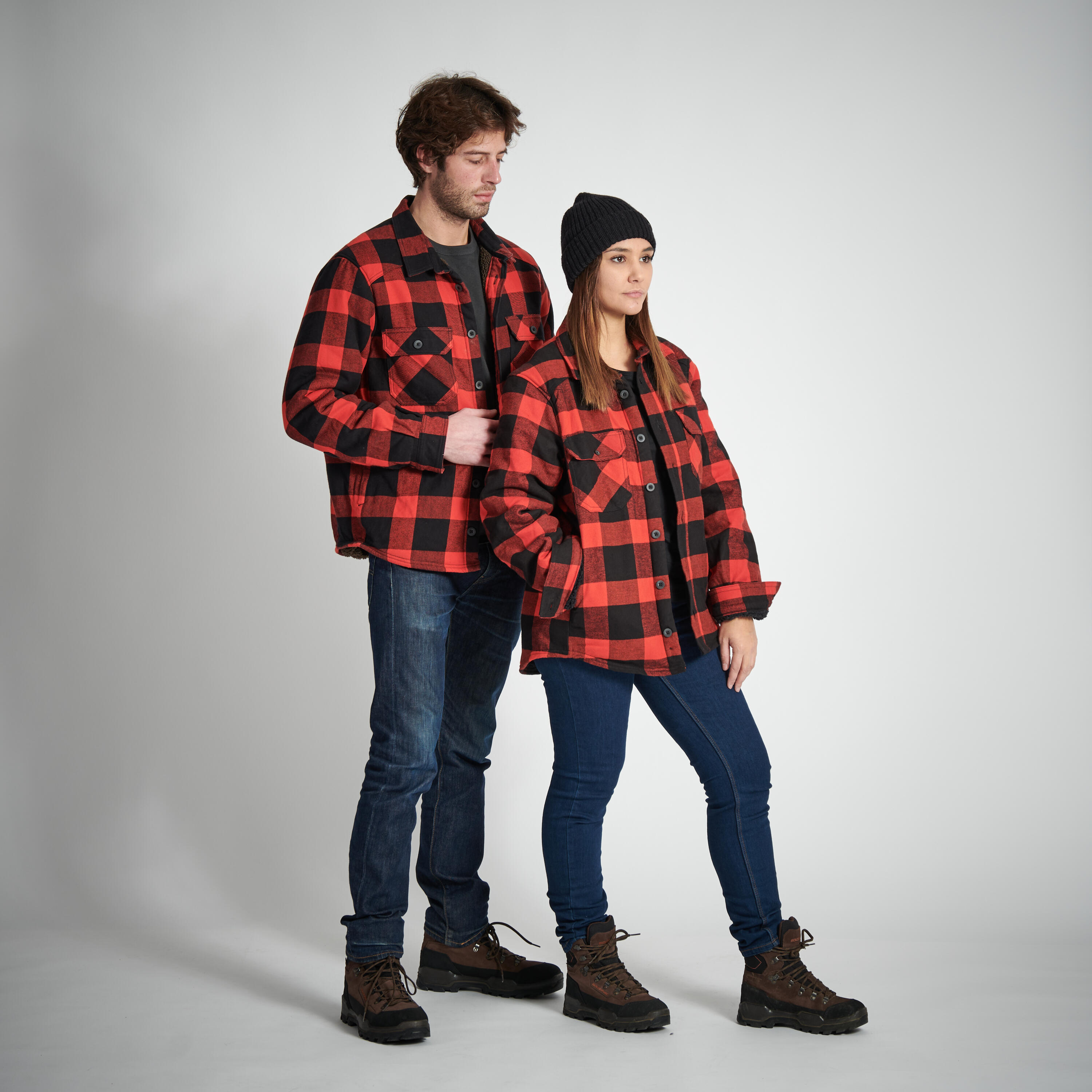 Warm shirt Sherpa Jacket - 500 Red
