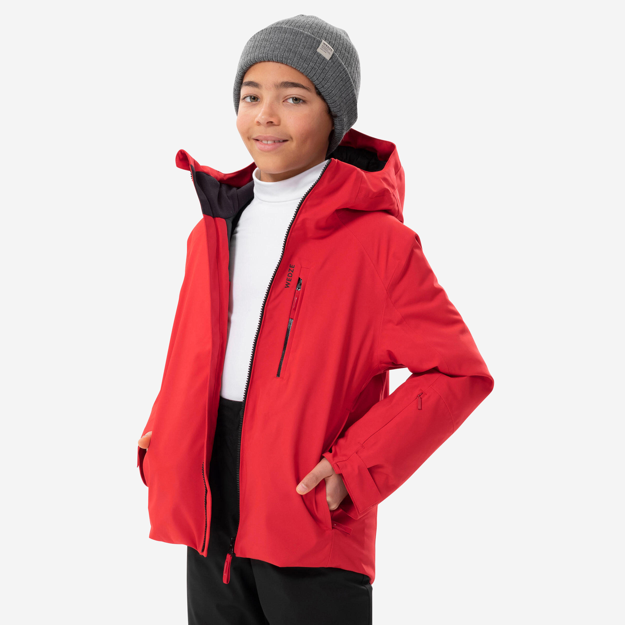 Kidsâ Warm and Waterproof Ski Jacket, 500 Age 6â14
