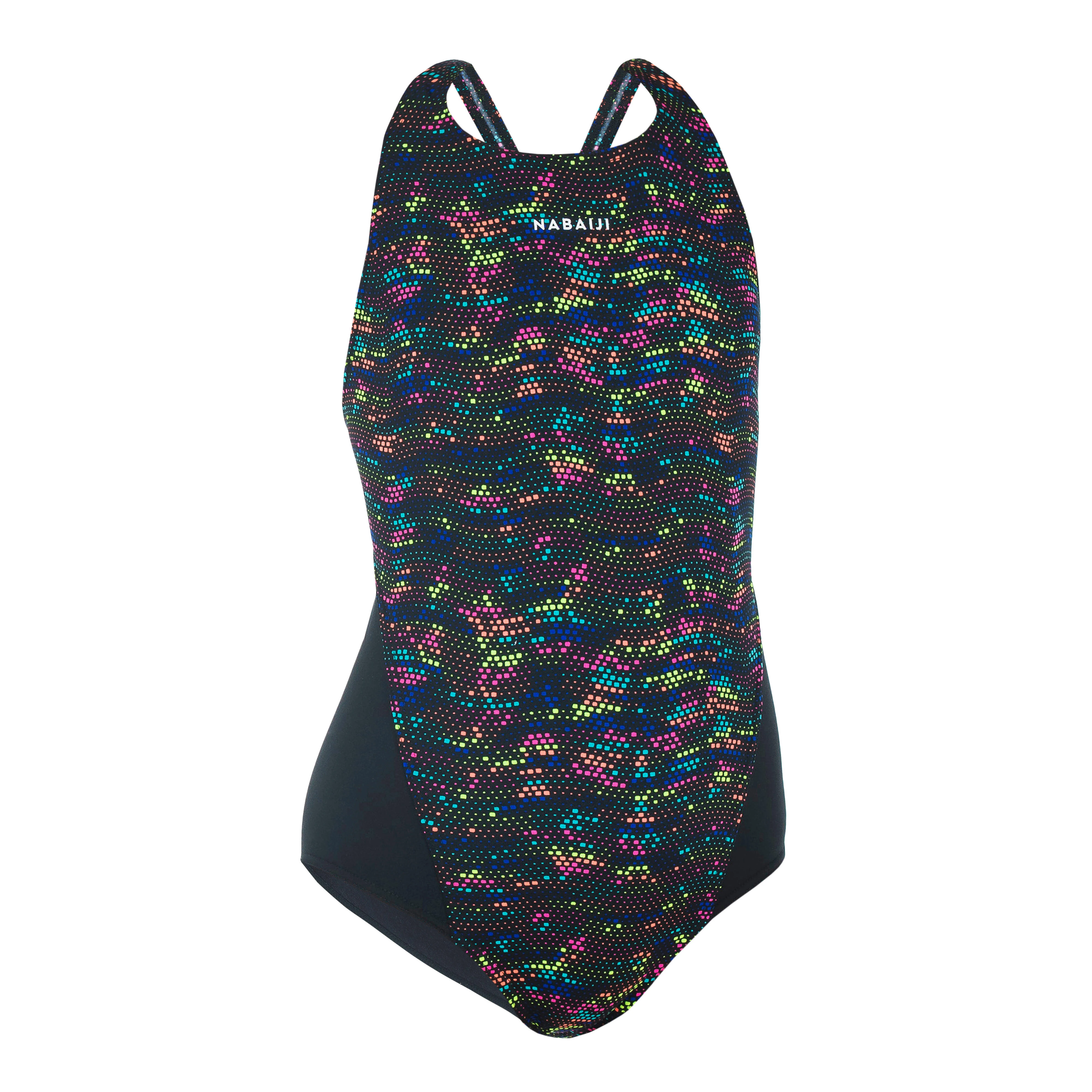 Girls' Chlorine-Resistant One-Piece Swimsuit with Print â Kamiye 500