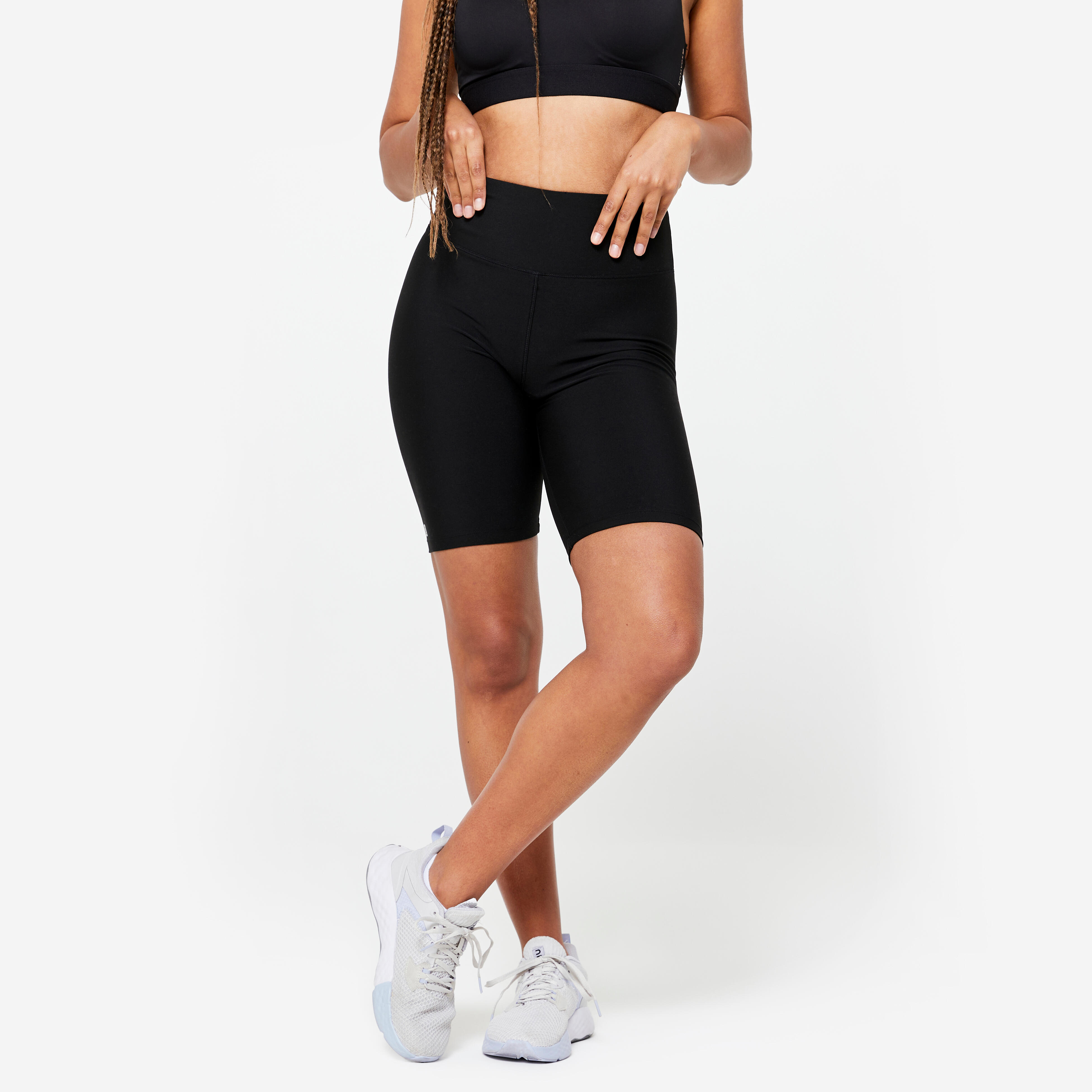 Women's High-Waisted Biker Shorts FST 100