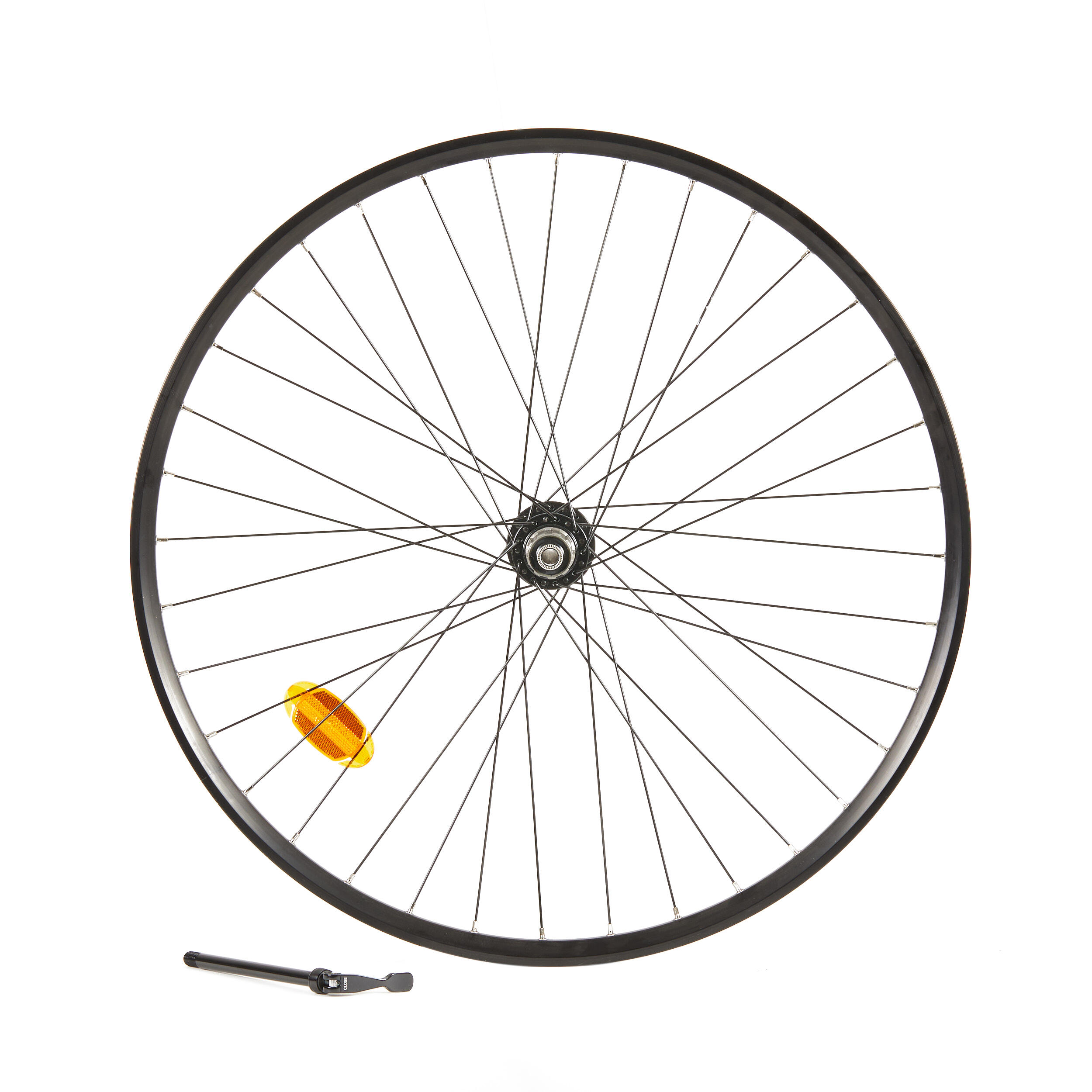 Reinforced 36-Spoke 19C 142x12 QR Hybrid Bike Rear Wheel 28", Touring 900