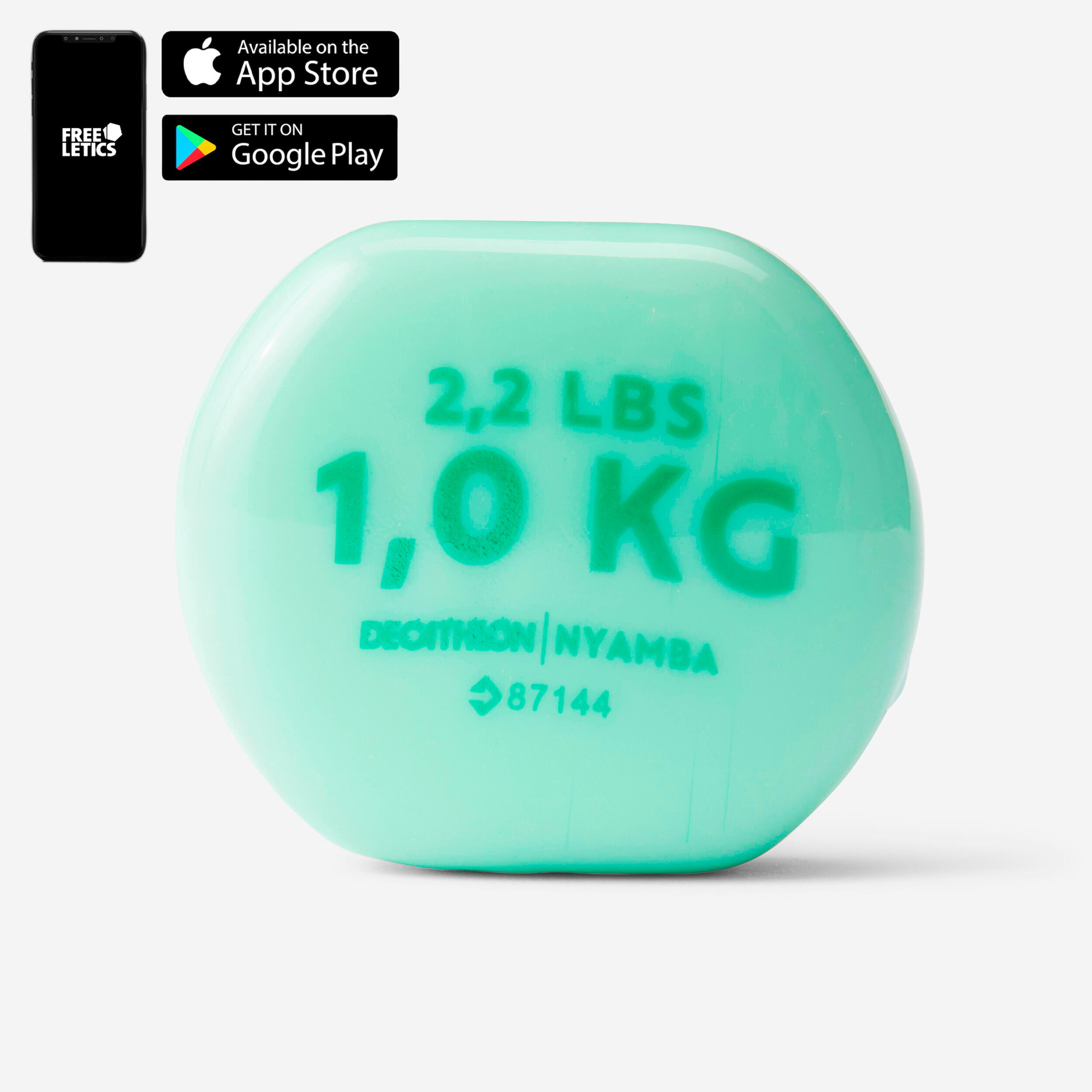 Dumbbells Twin-Pack, 1 kg