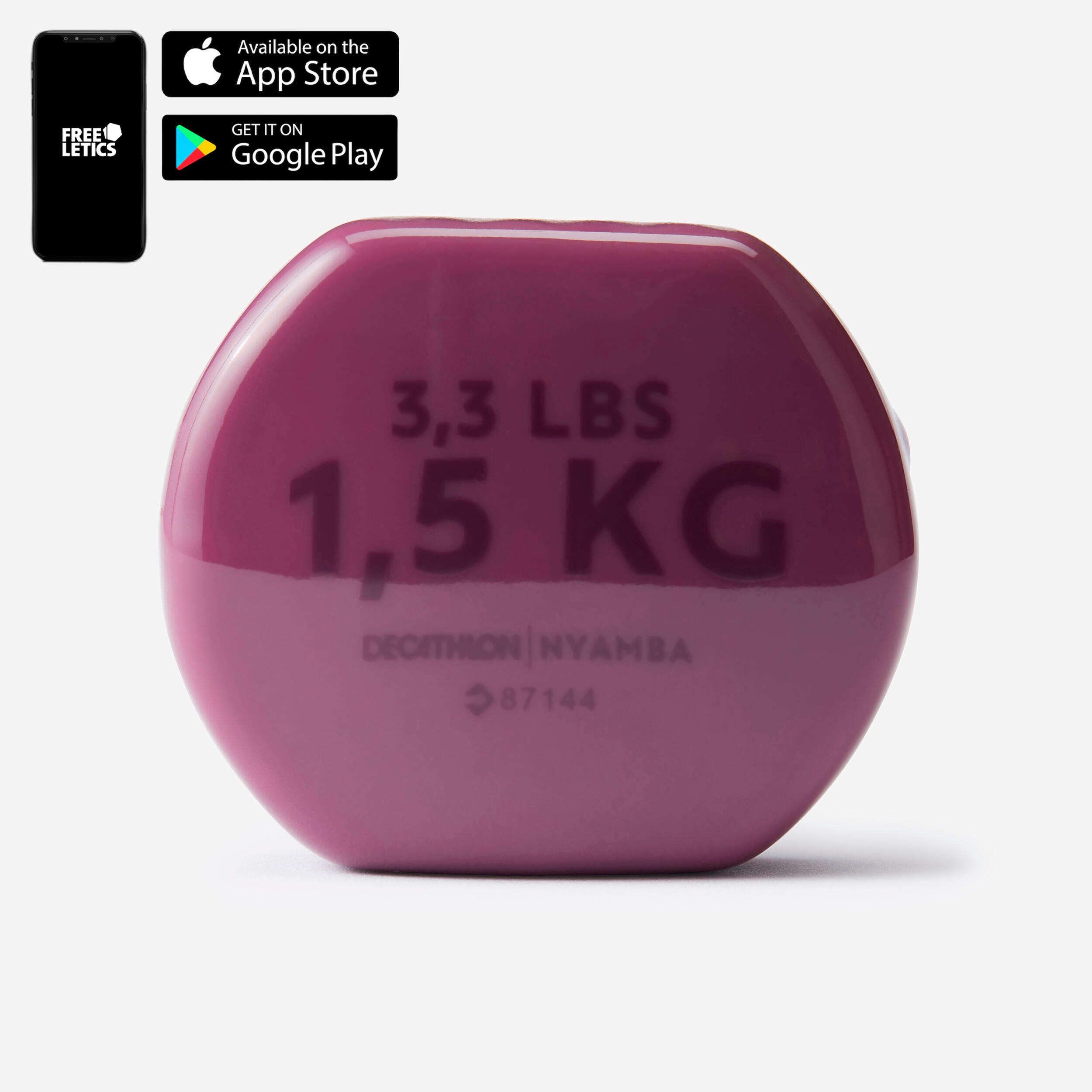 Weight Training Dumbbells 1.5 kg - Red