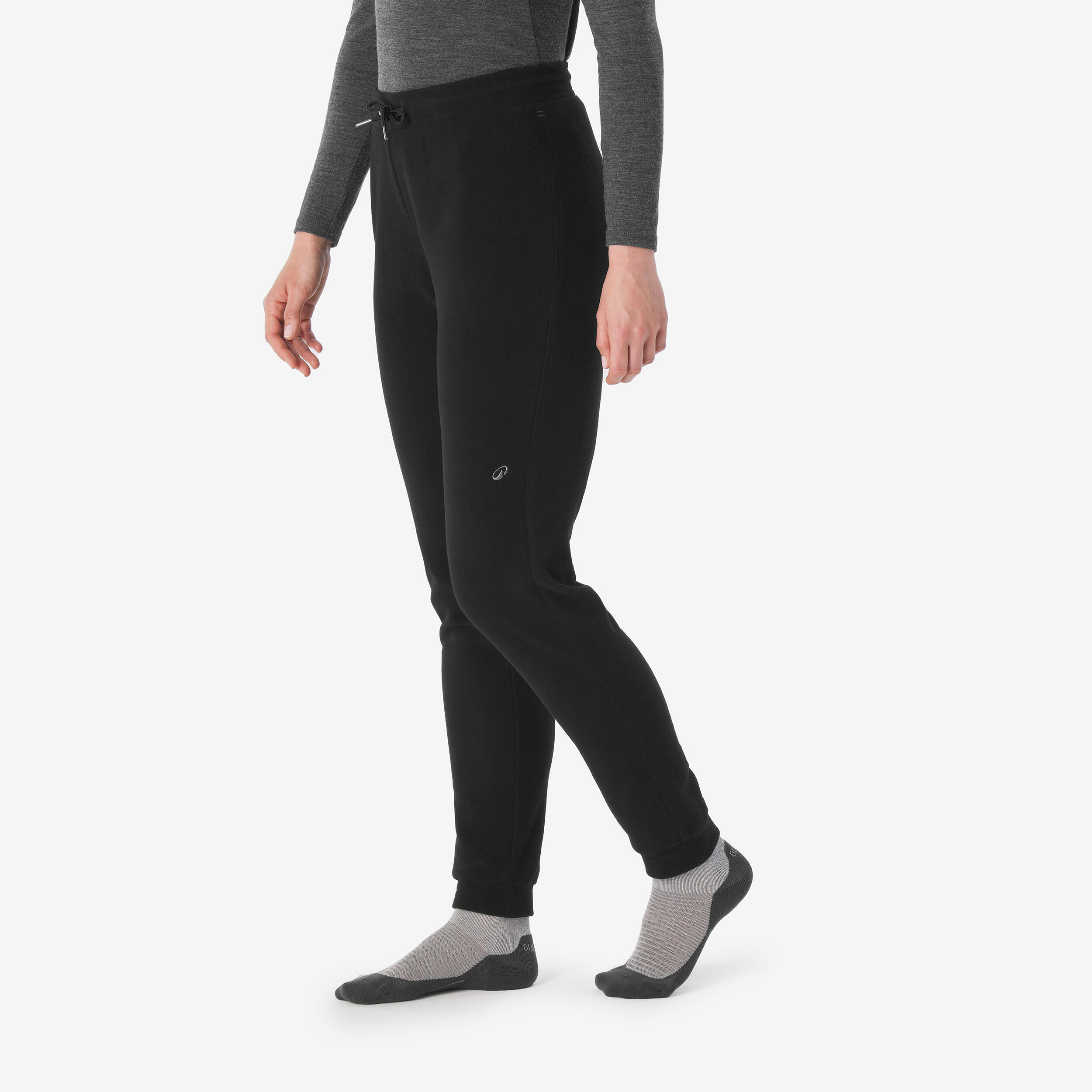 Womenâs Fleece Hiking Tights - MH 100