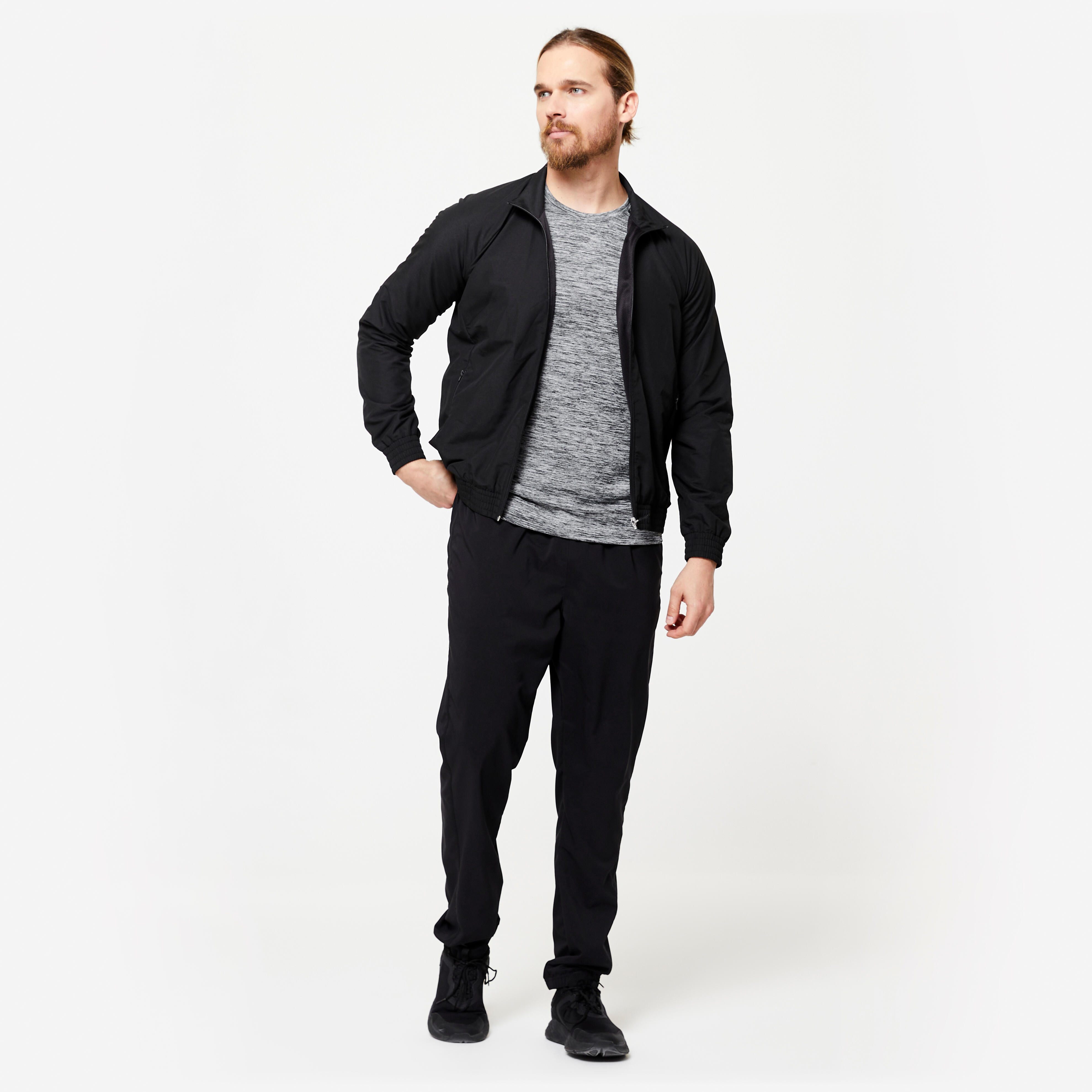 Menâs Fitness Jacket - Black