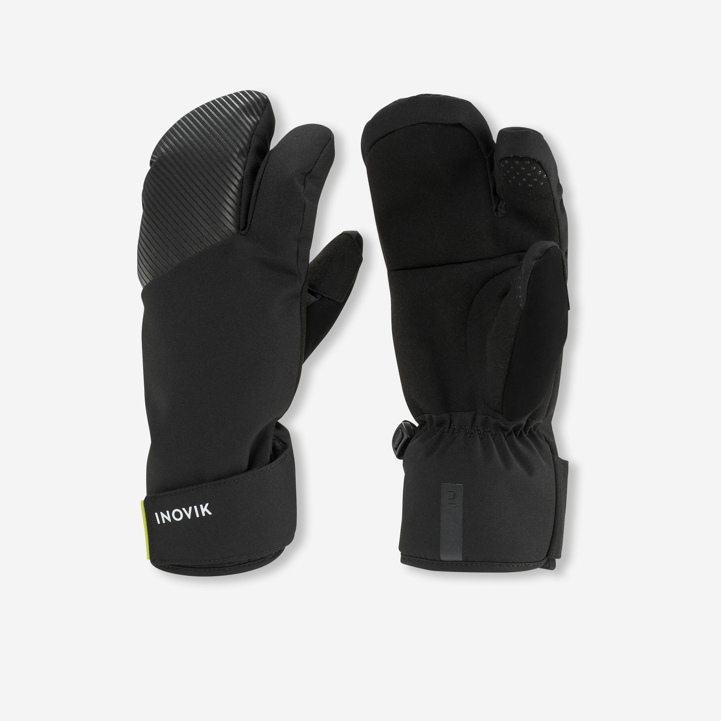 Kids' cross-country skiing warm gloves - 500 Black