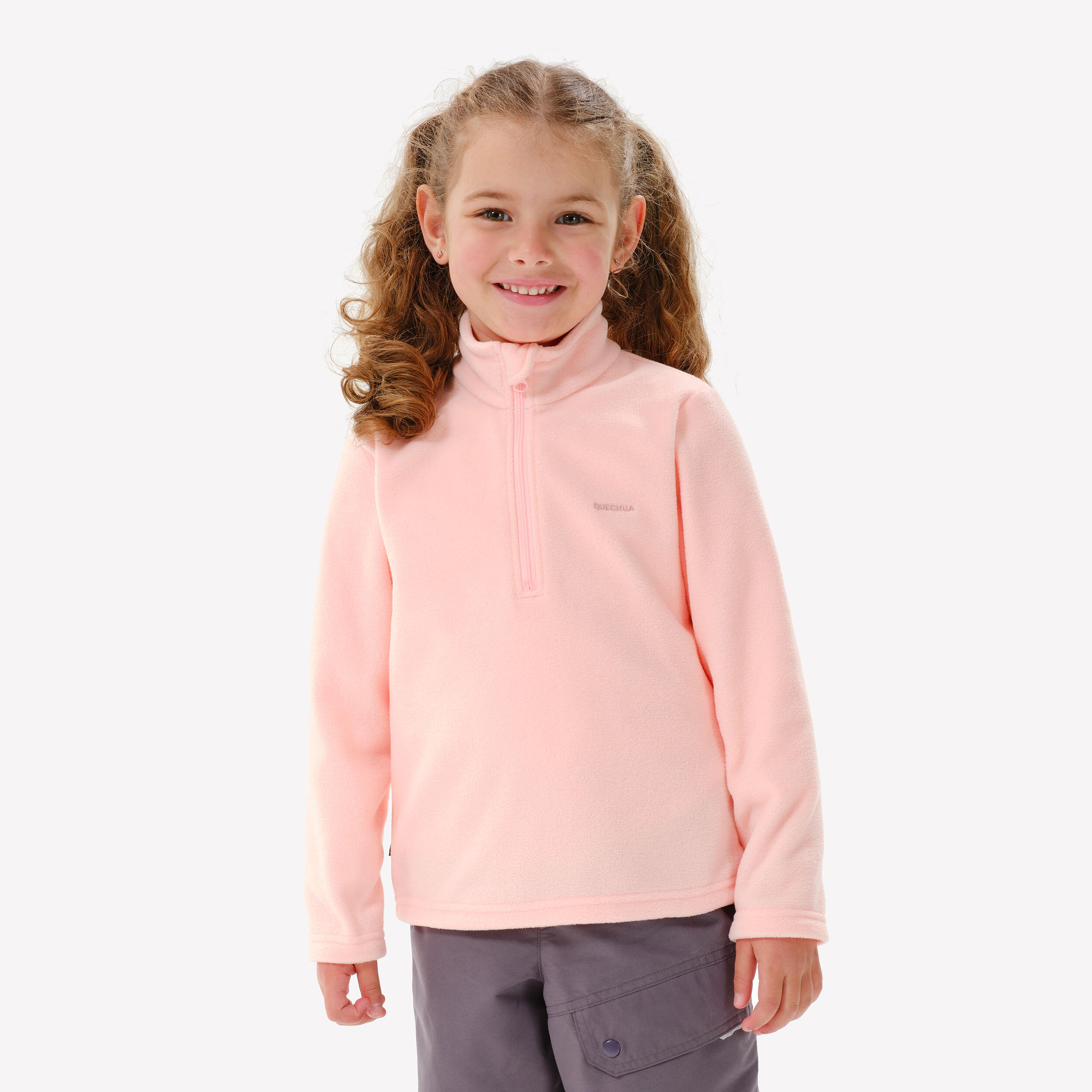 Kidsâ Fleece Hiking Sweater - MH 100