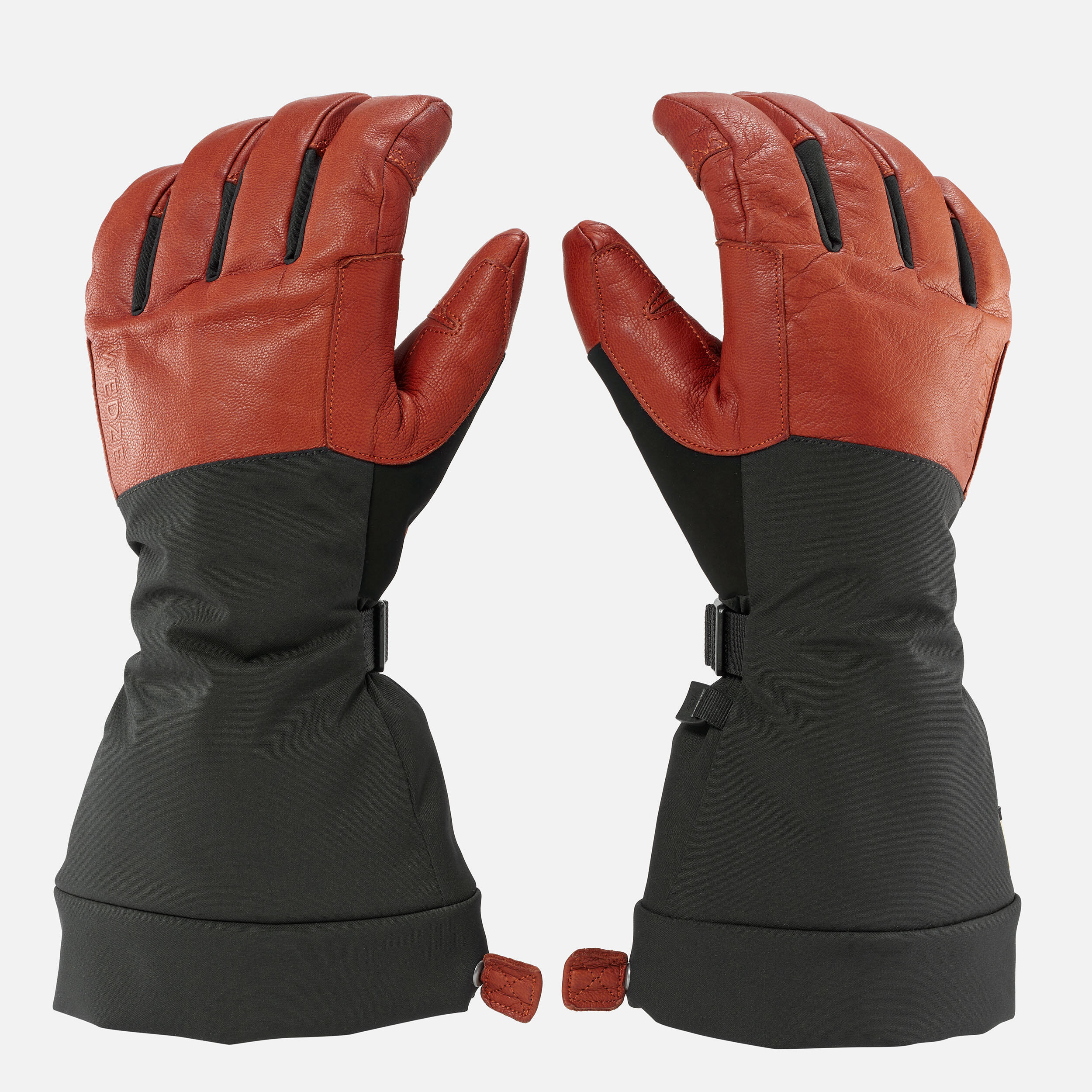 Warm Ski Gloves - 900 Brown/Black