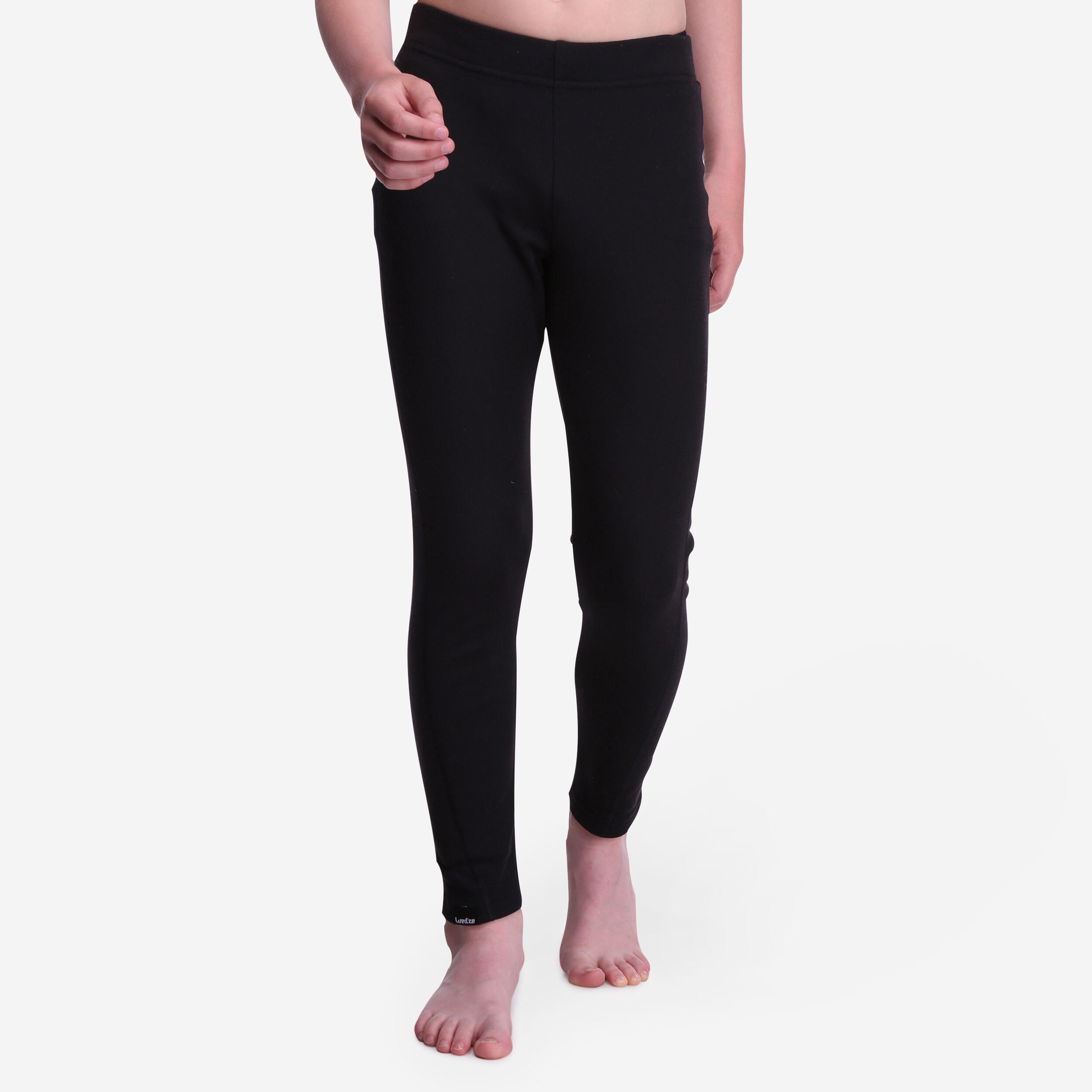 Kids' Ski Base Layer Bottoms - BL 100 Black