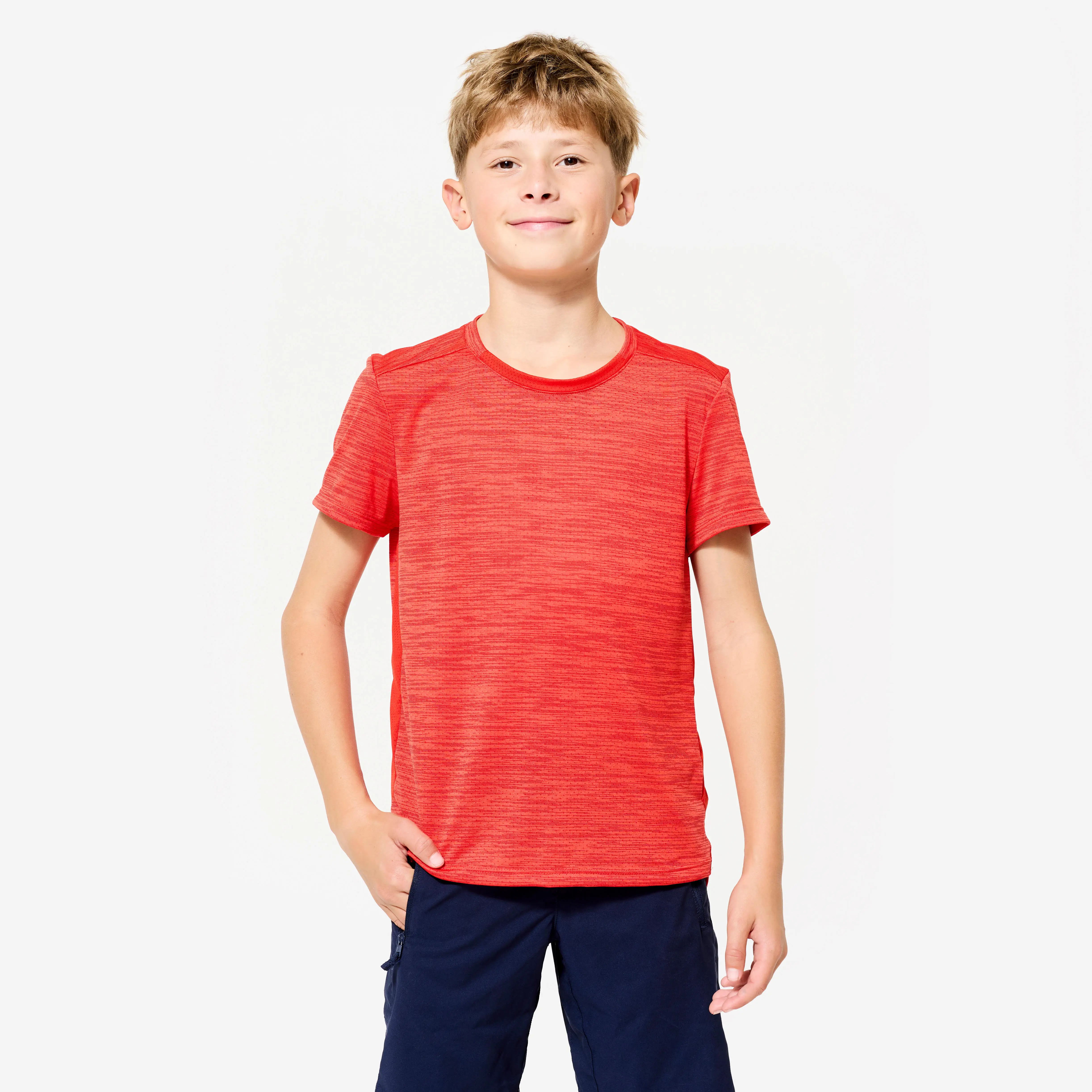 Kids' Synthetic Breathable T-Shirt, S 500