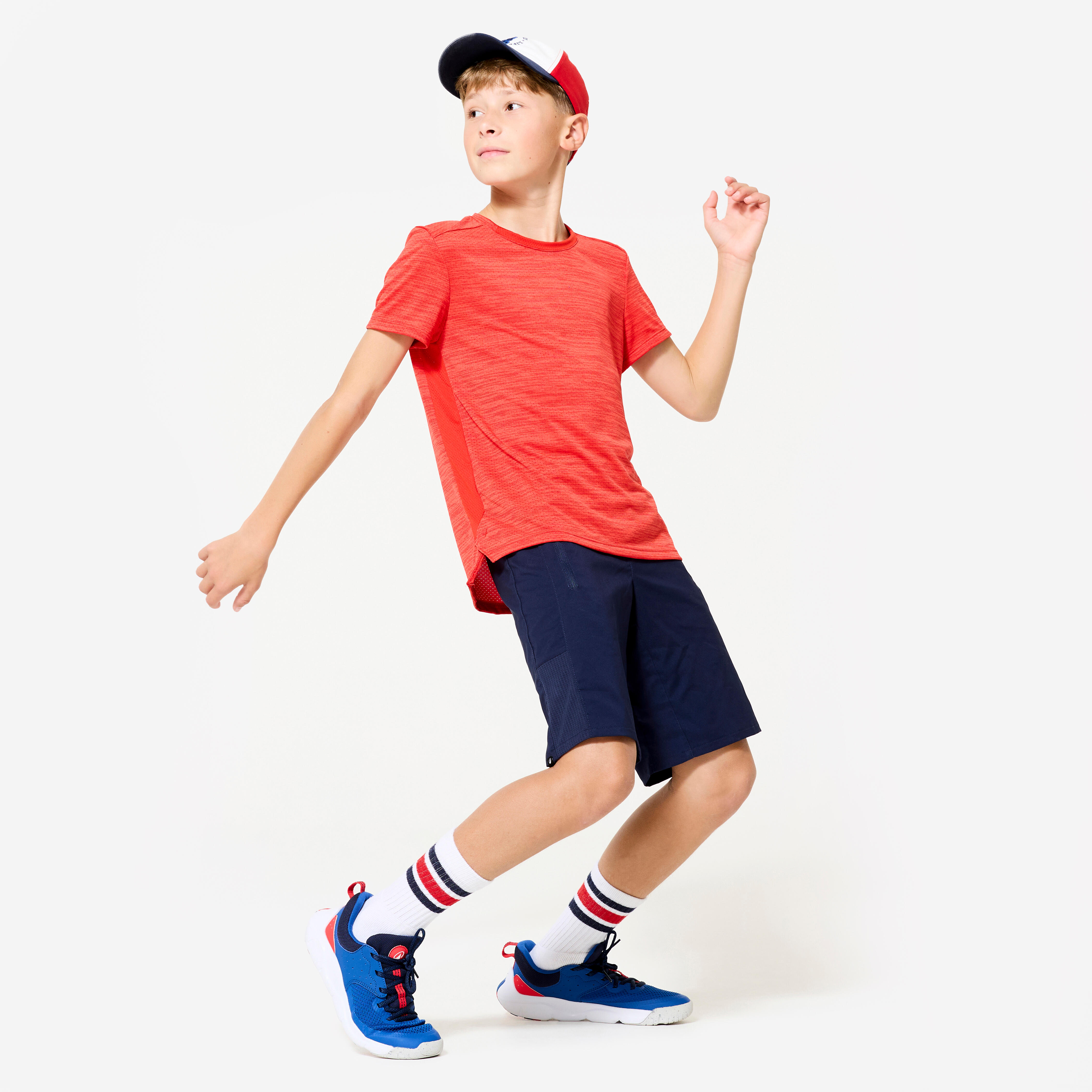 Kids' Synthetic Breathable T-Shirt, S 500
