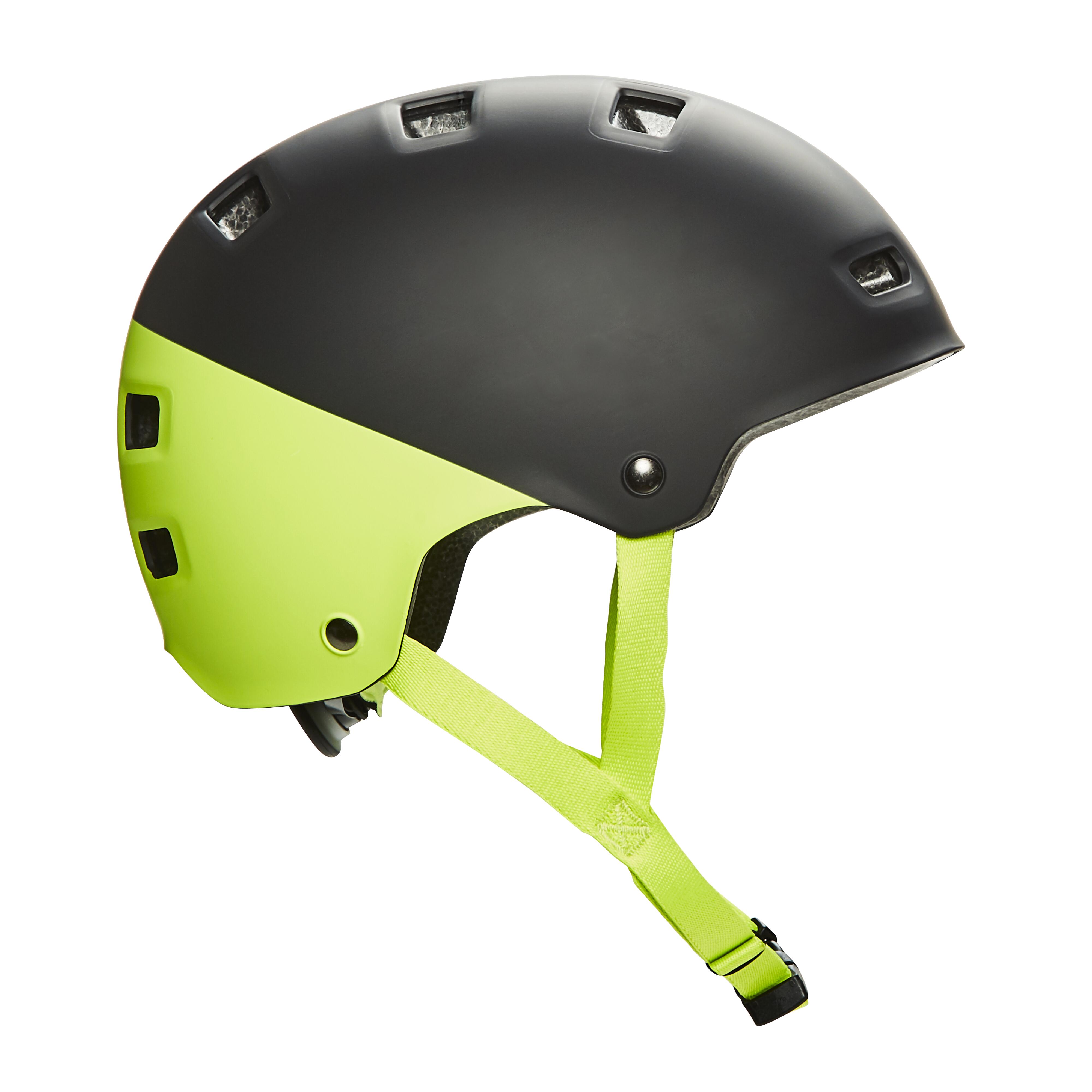 Kids' Bike Helmet - 520 Black/Yellow