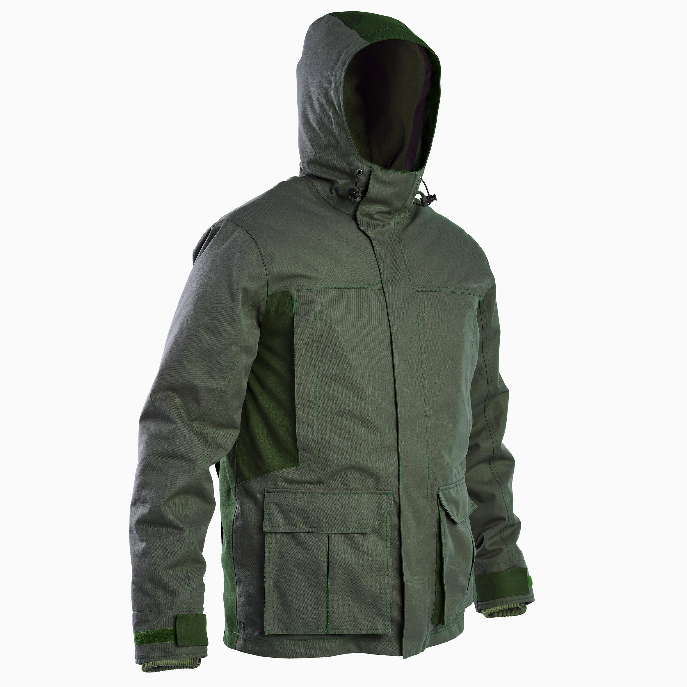 Hunting Warm Waterproof Jacket - 500 Green