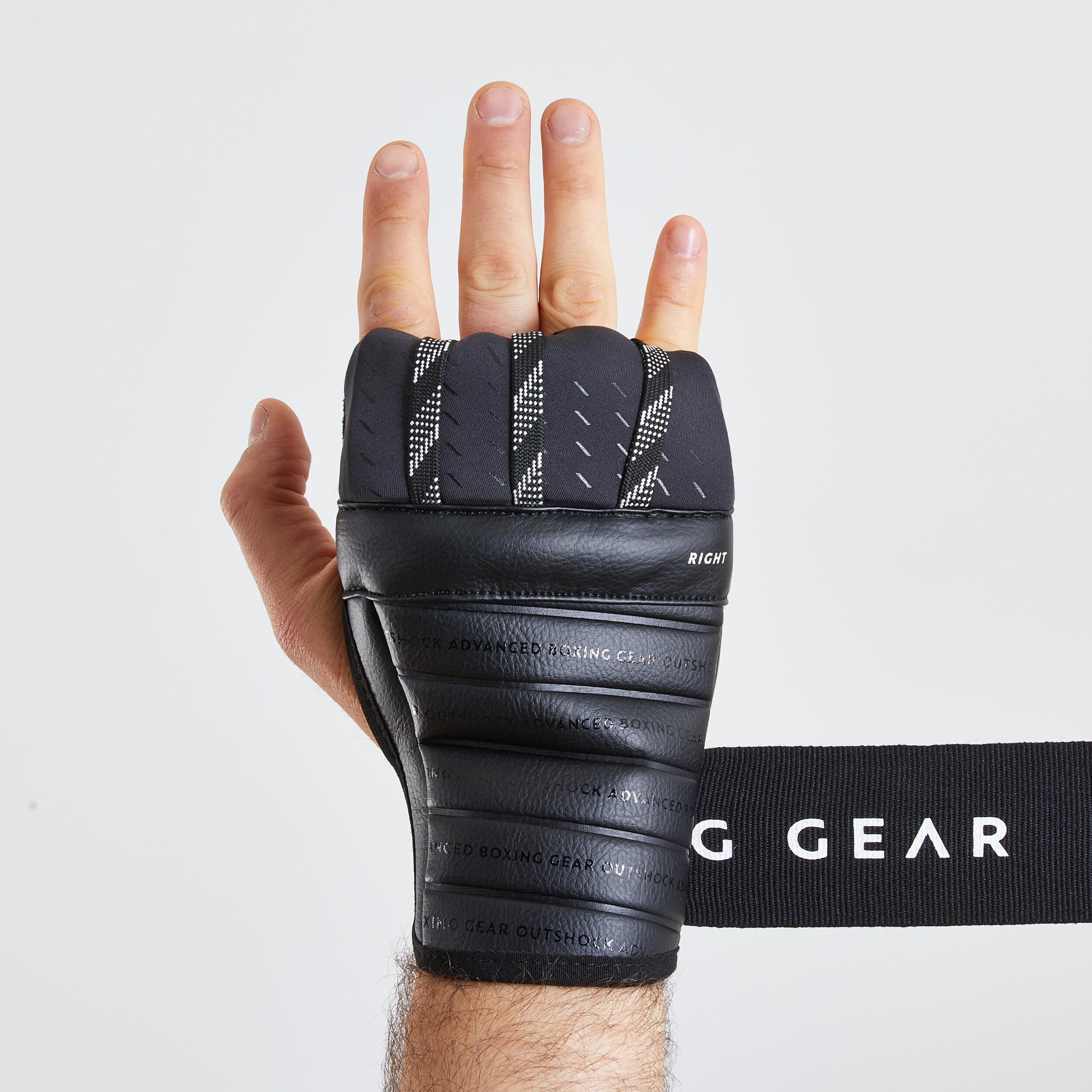 Boxing Liner Gloves - 500 Ergo Black