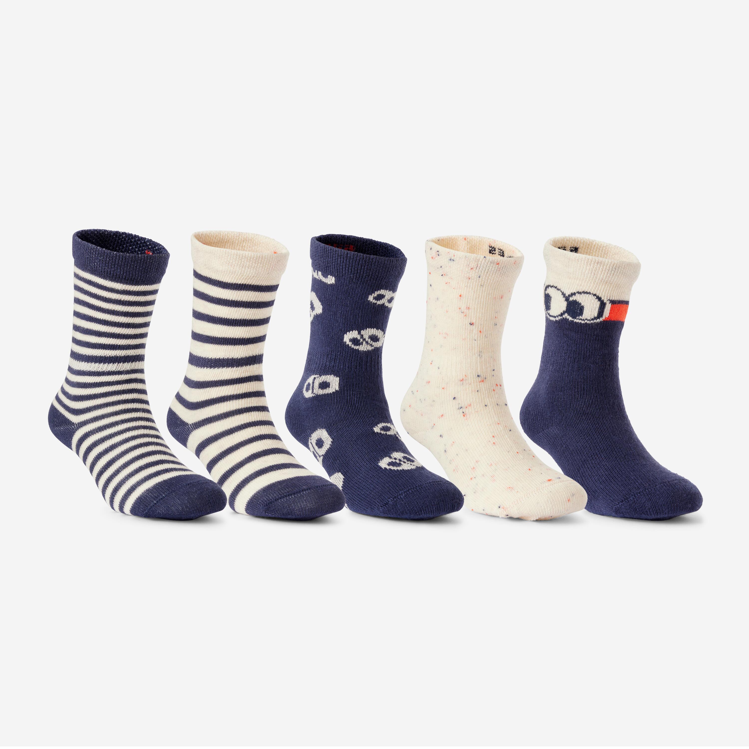Kidsâ Mid-High Socks 5-Pack