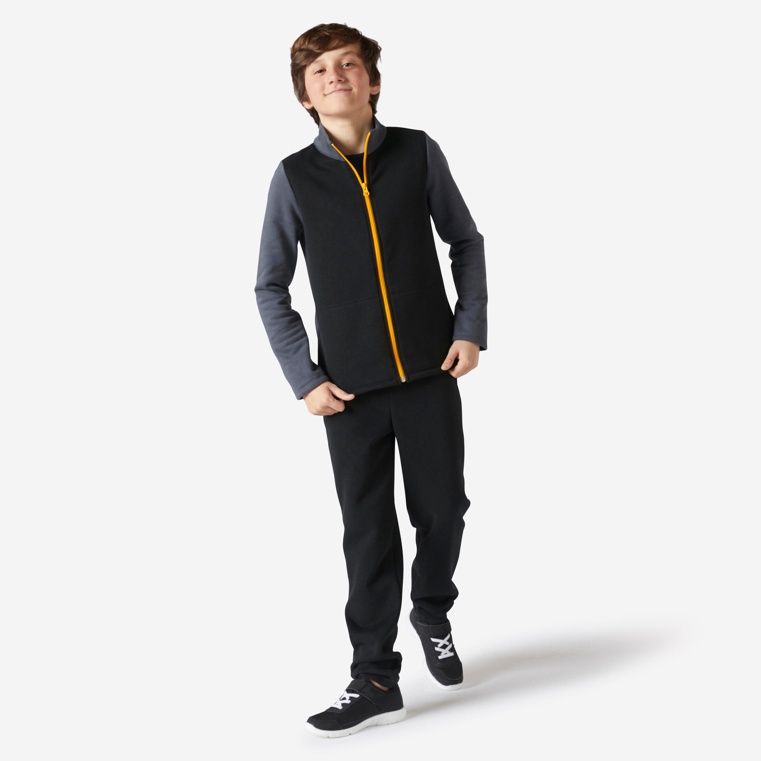 Kidsâ Zip-Up Tracksuit - Black