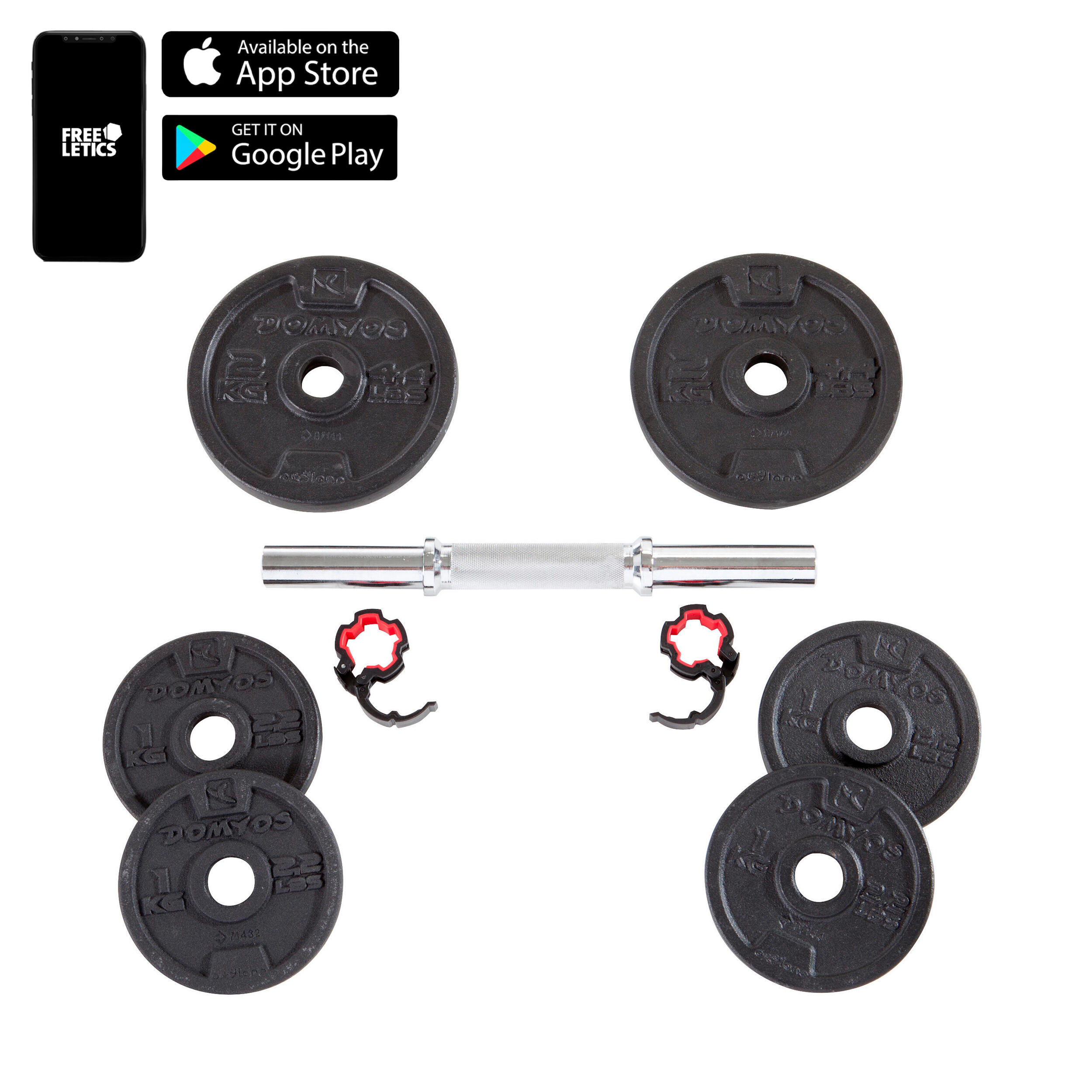 Weight Training Dumbbell Kit 10 kg (22 lb)