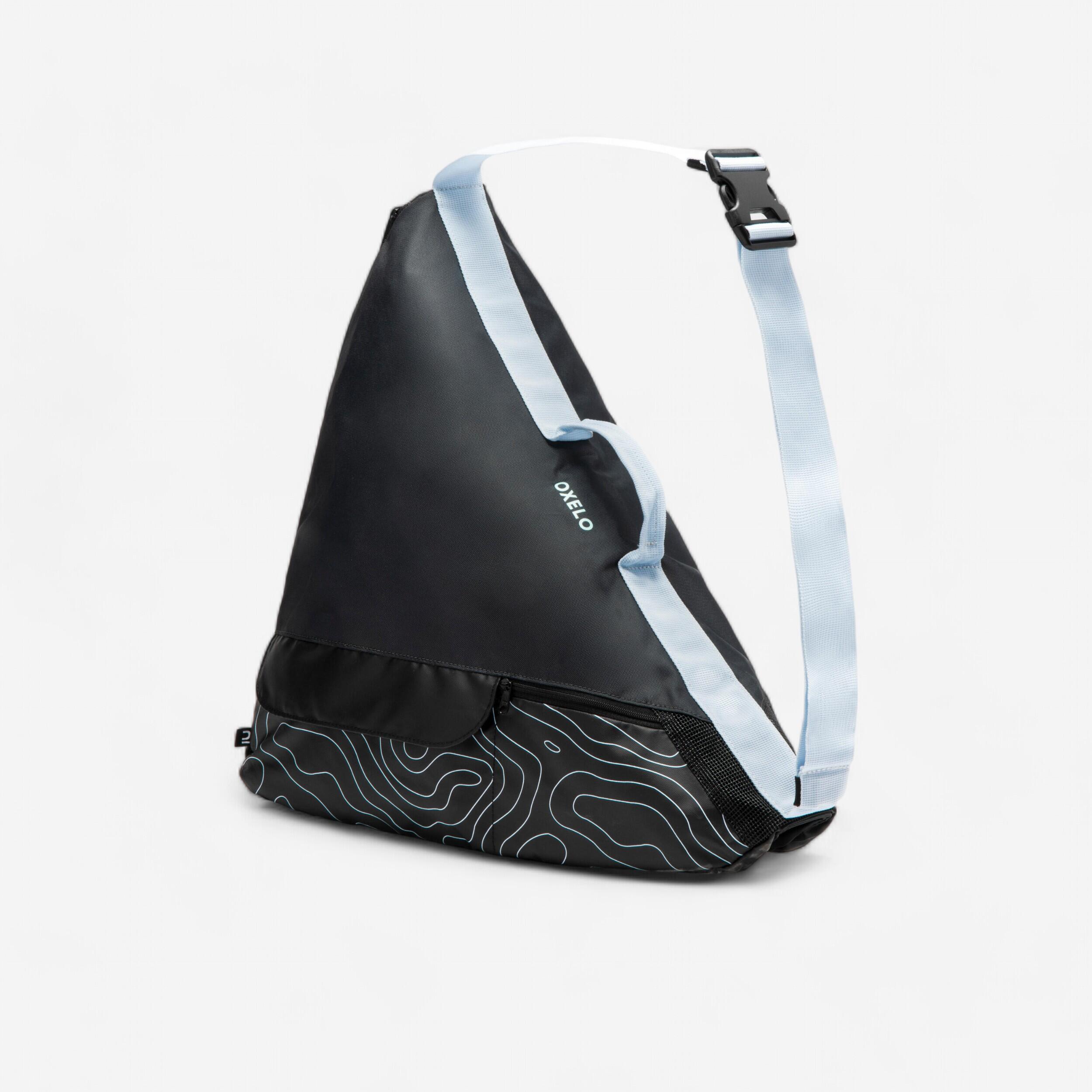 3-in-1 Ice Skating Skate Bag - Black/Blue