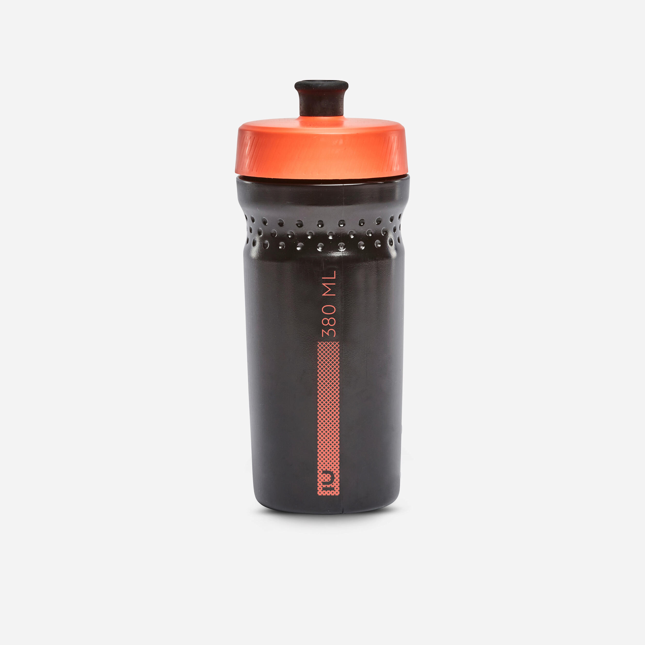 Kids' 380 ml Water Bottle - 500 Black/Coral