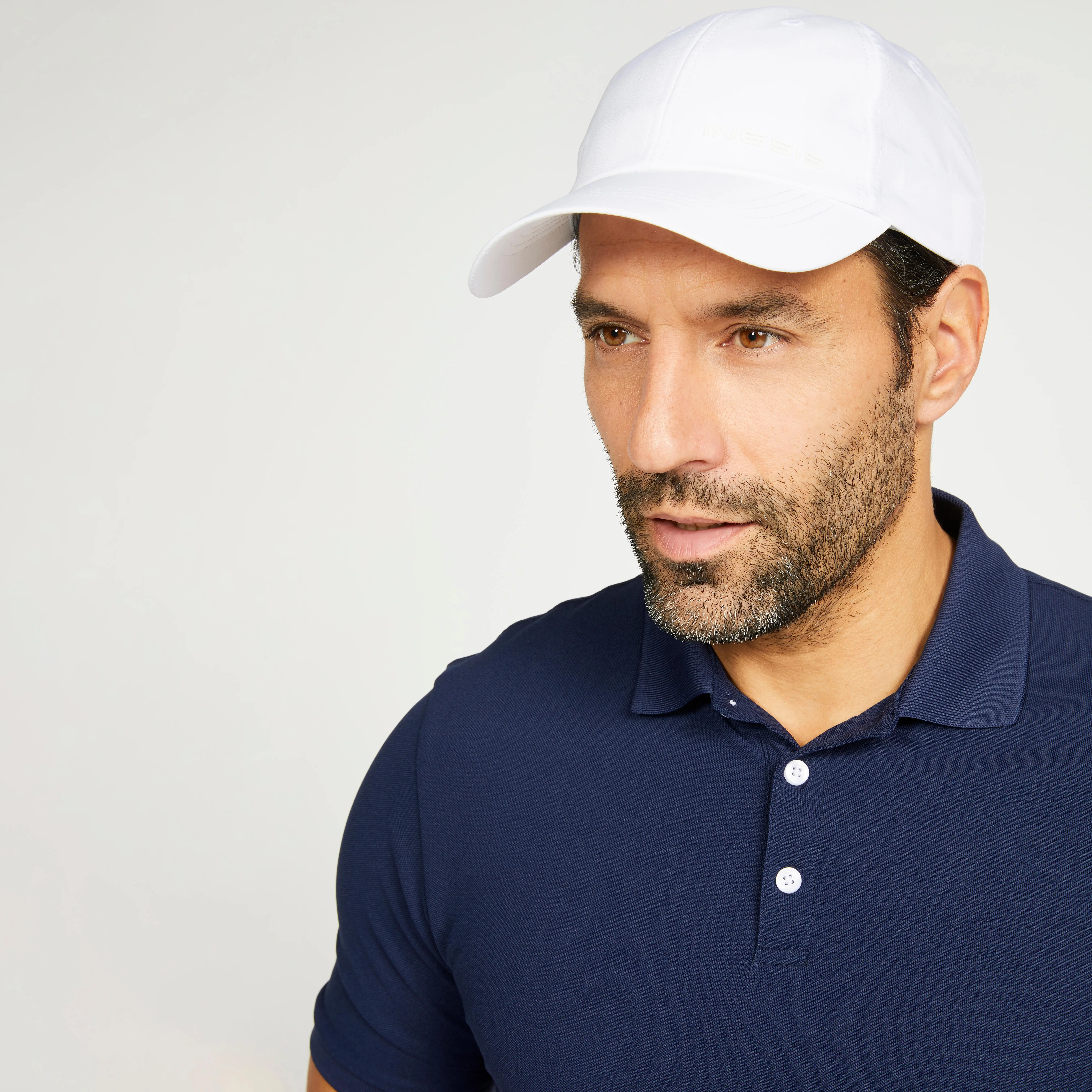 Men’s Golf Short-Sleeved Polo Shirt - WW 500 Navy