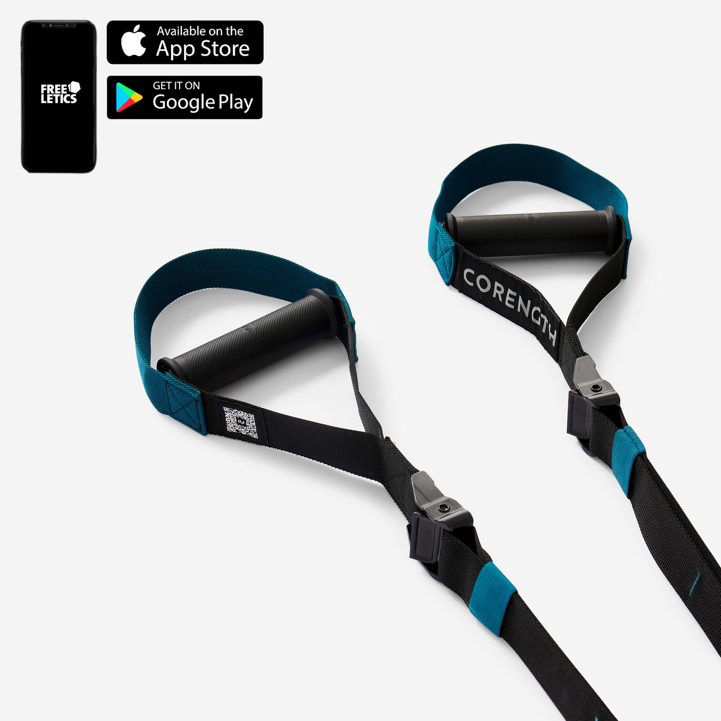 Weight Training Suspension Trainer - Black/Blue
