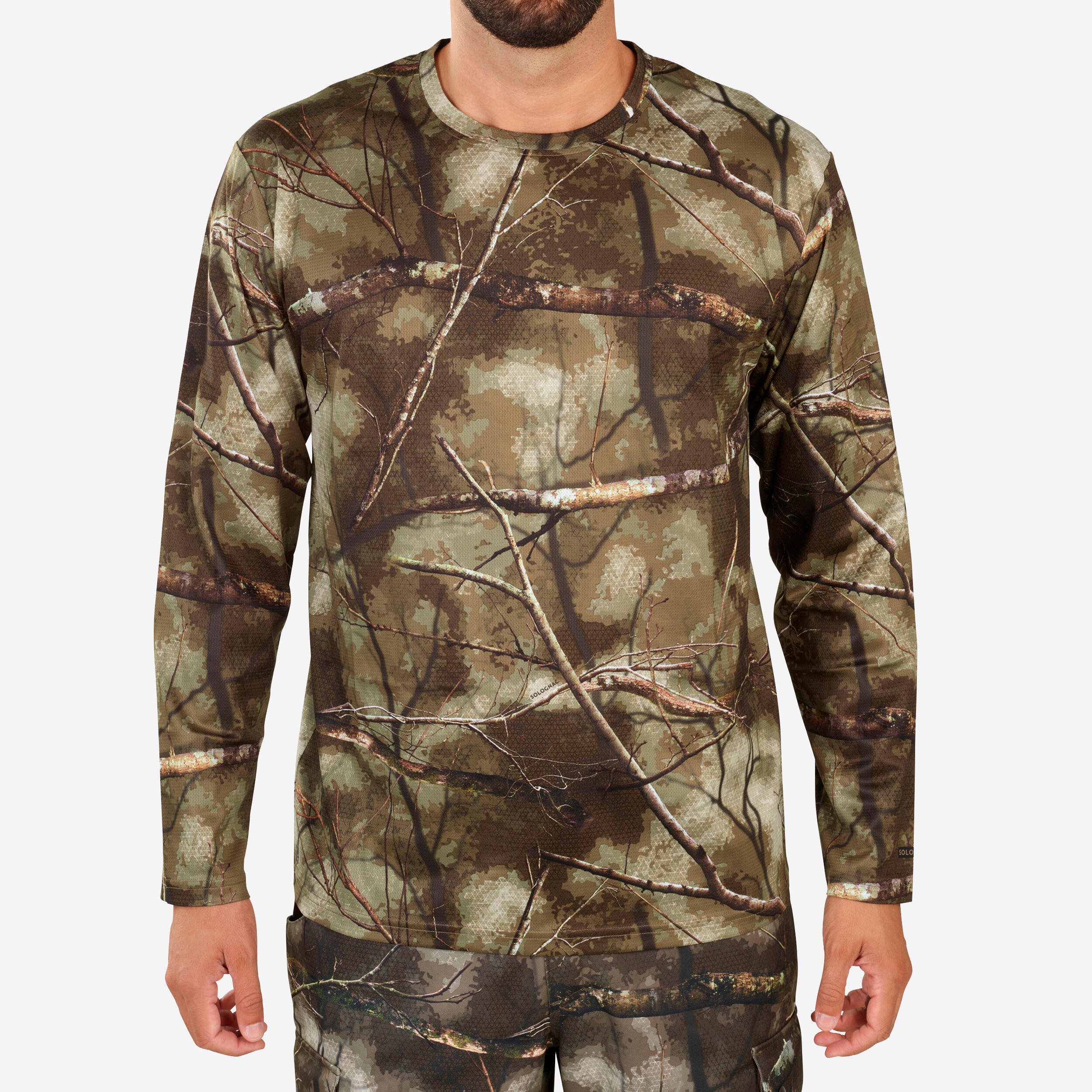 Long-sleeve Breathable T-shirt - Treemetic 100 Camouflage