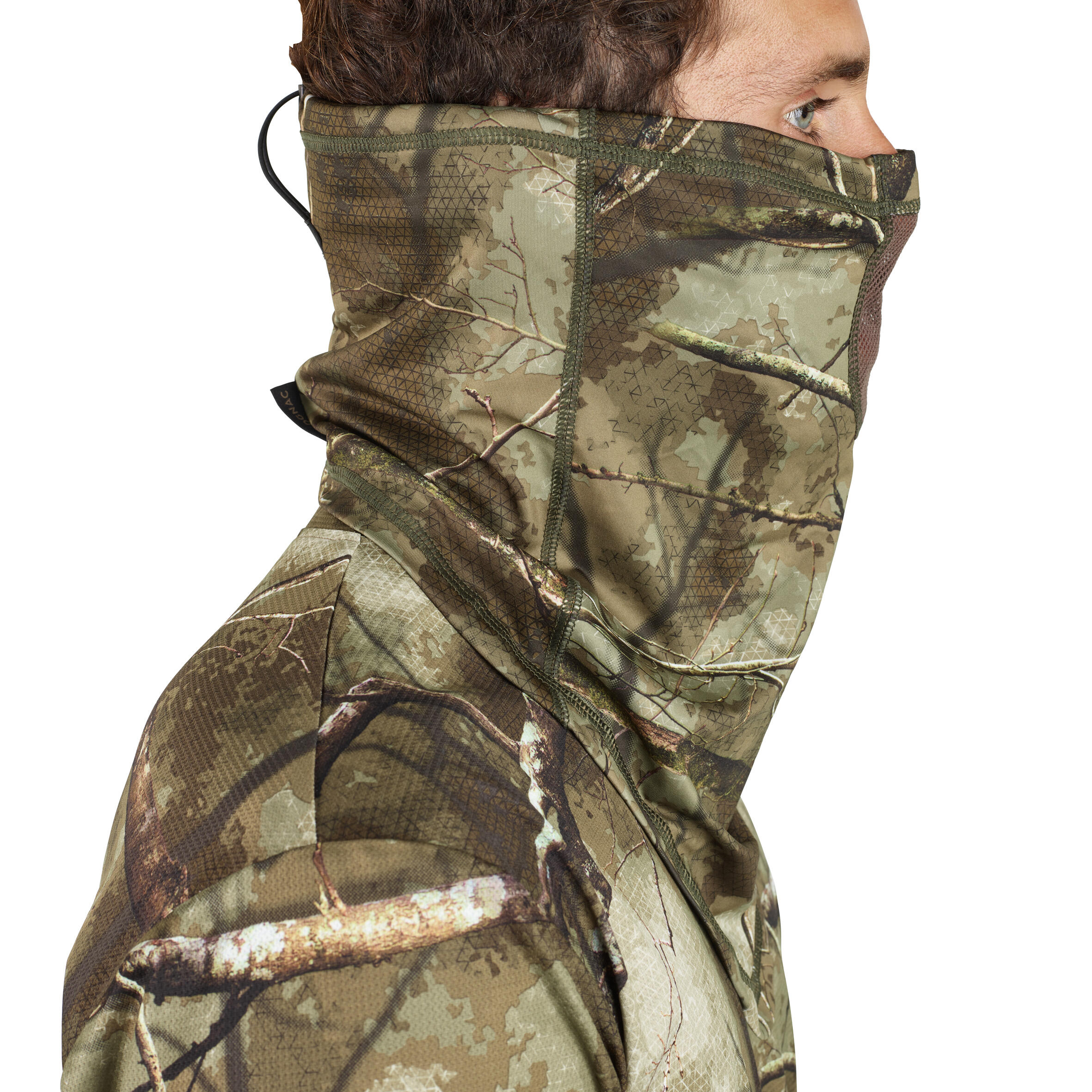 Breathable Hunting Neck Warmer 500 - Camouflage