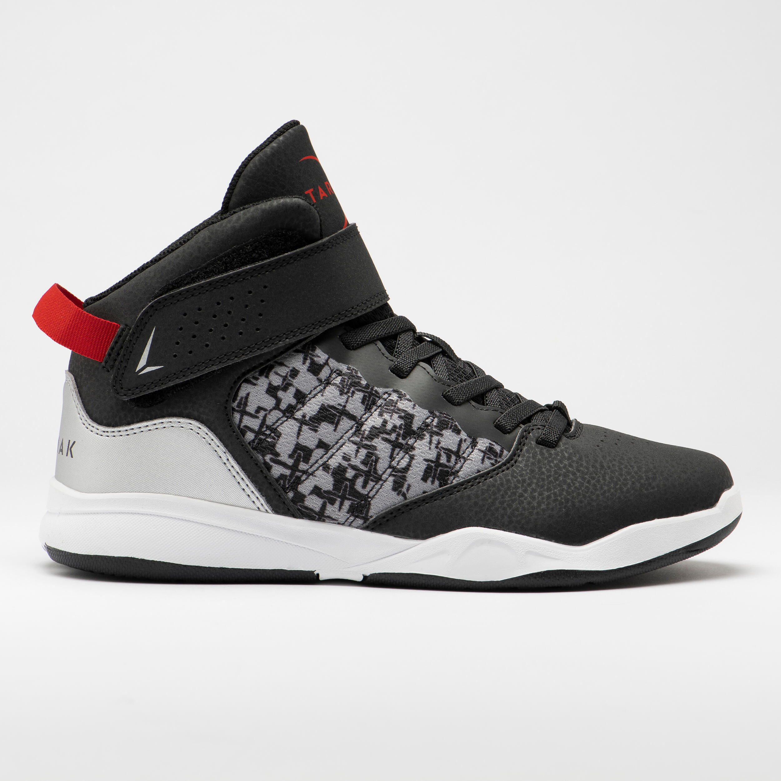 Kidsâ Mid-Rise Basketball Shoes - SE 100 Camo/Black