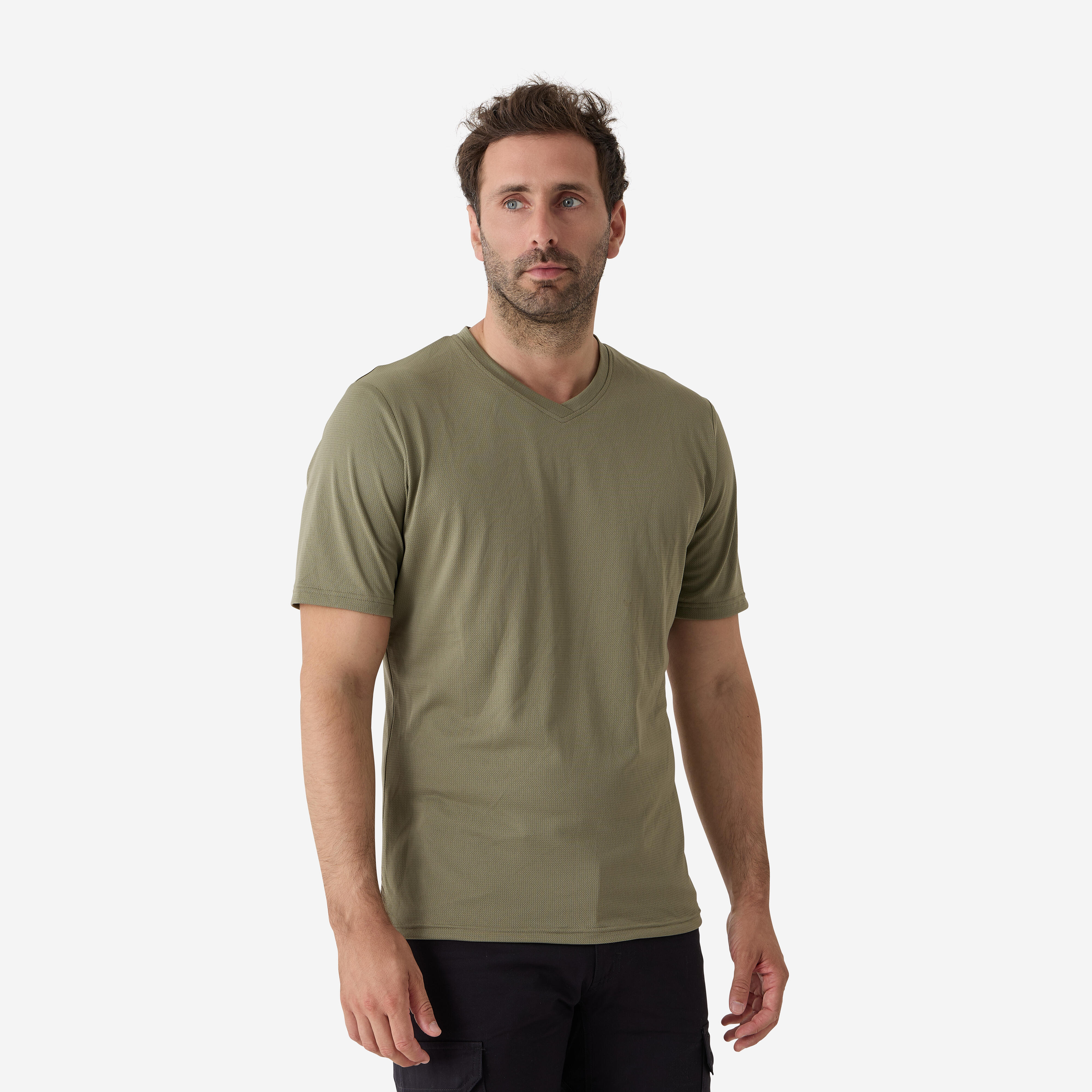 Men's Hunting Breathable T-shirt 100 Green