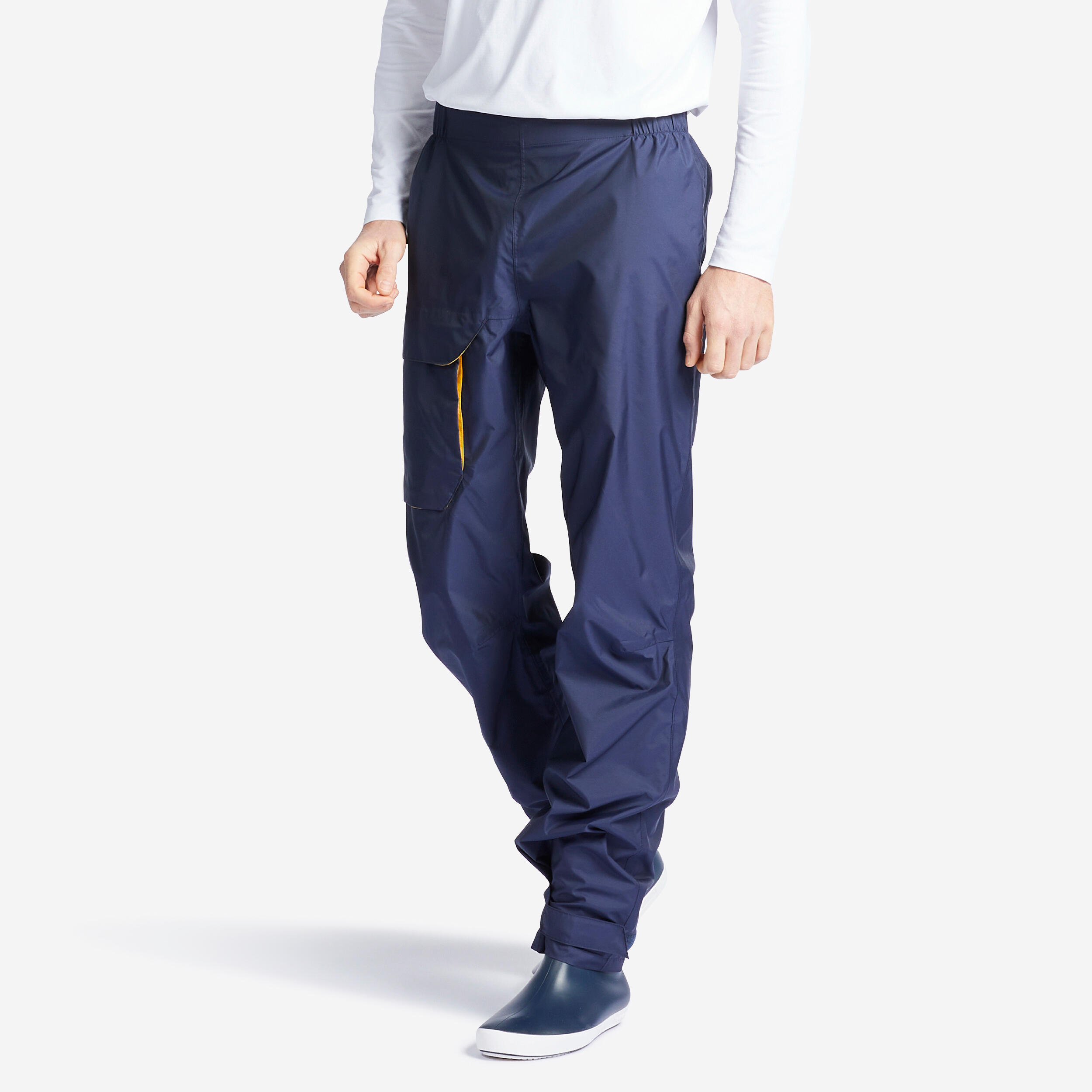 Menâs Waterproof Sailing Pants - 100 Blue