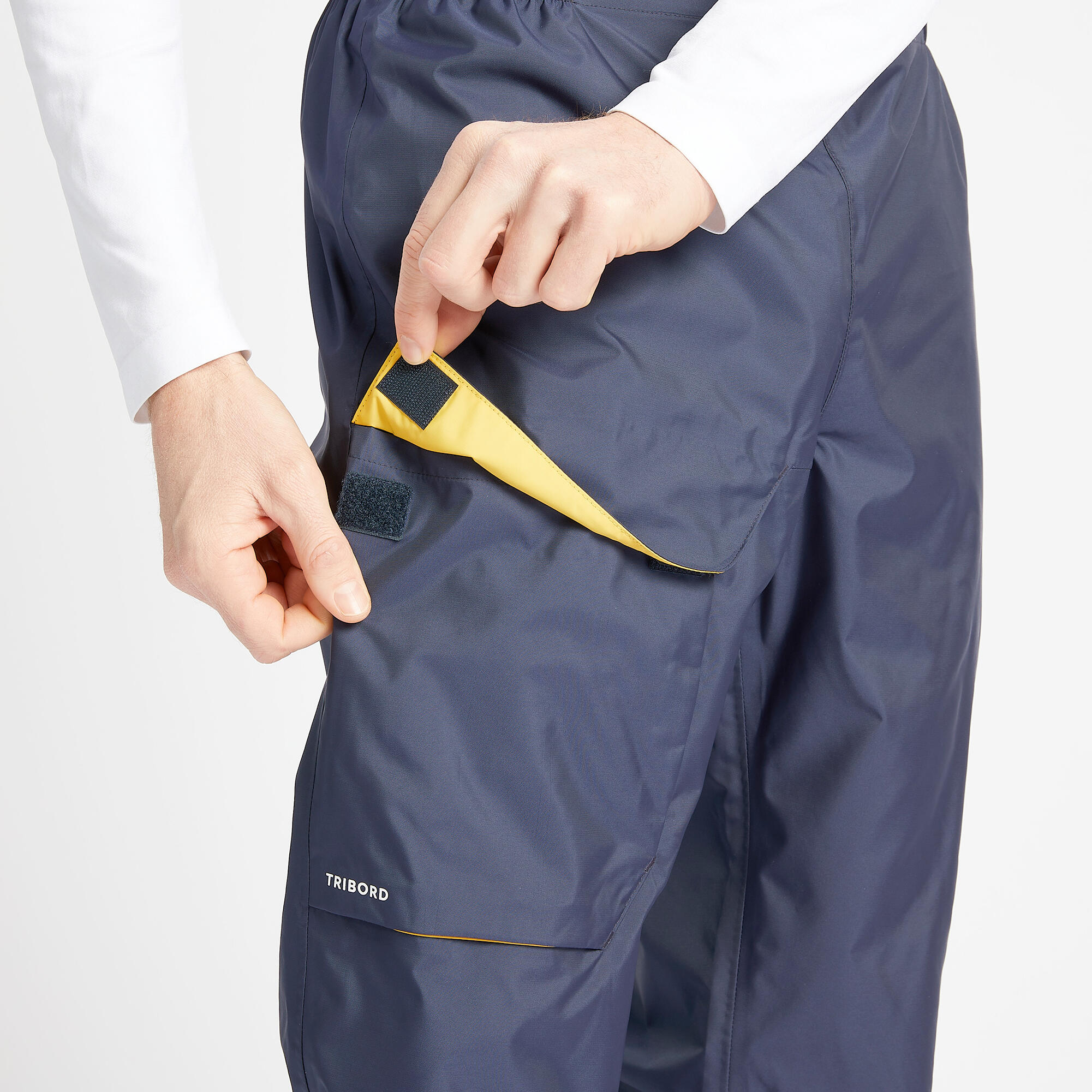 Menâs Waterproof Sailing Pants - 100 Blue