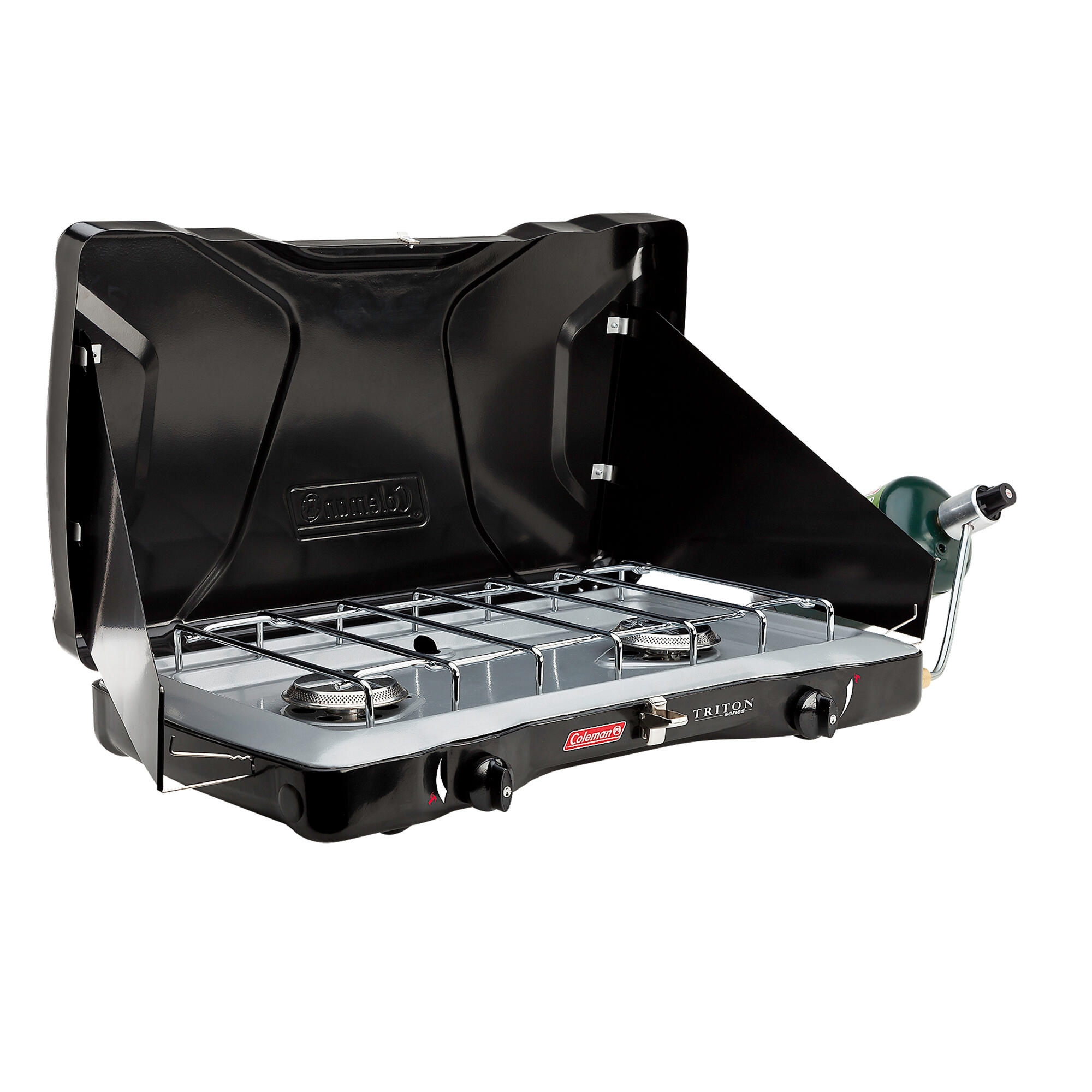 Portable 2-burner camping stove