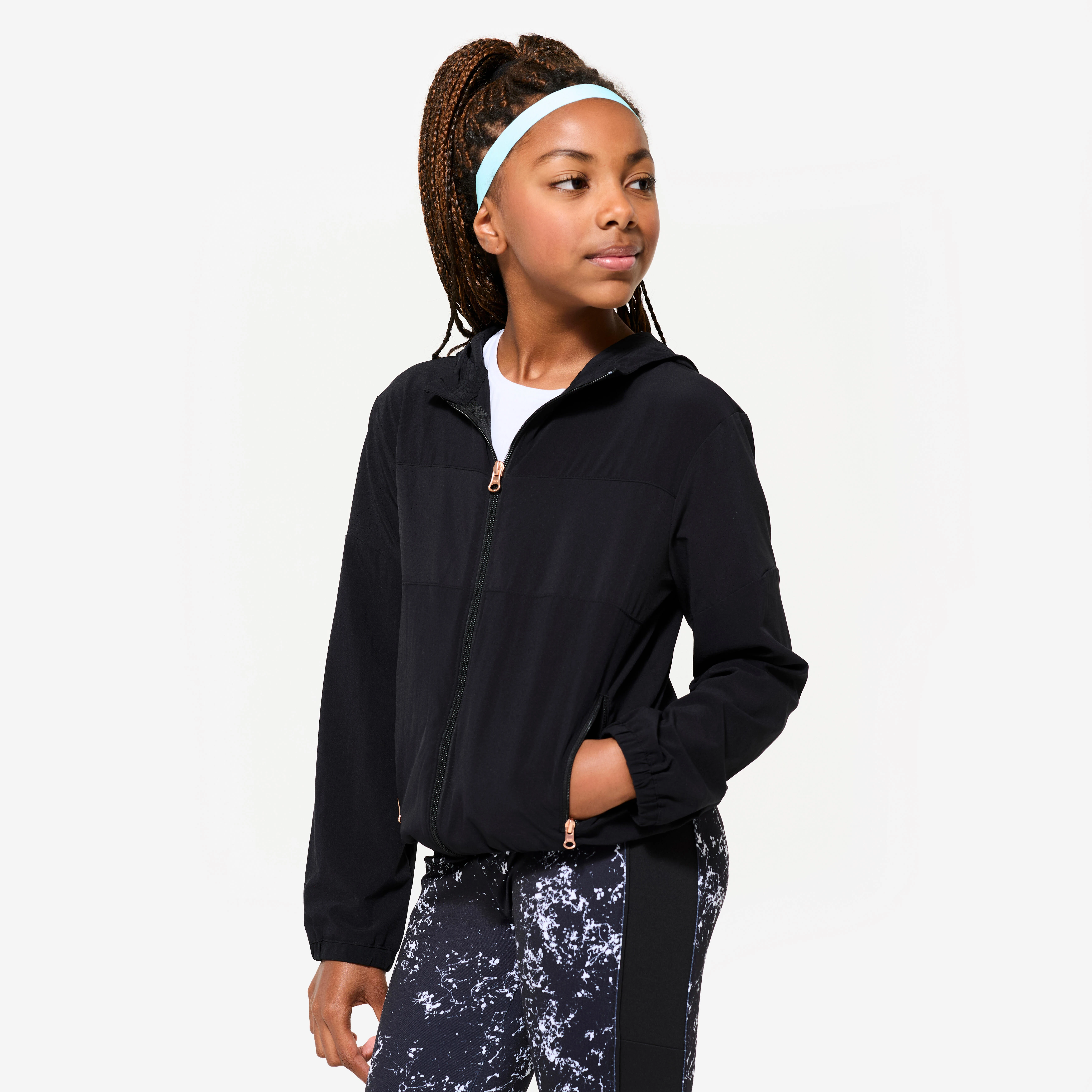 Kidsâ Breathable Fitness Jacket - Black
