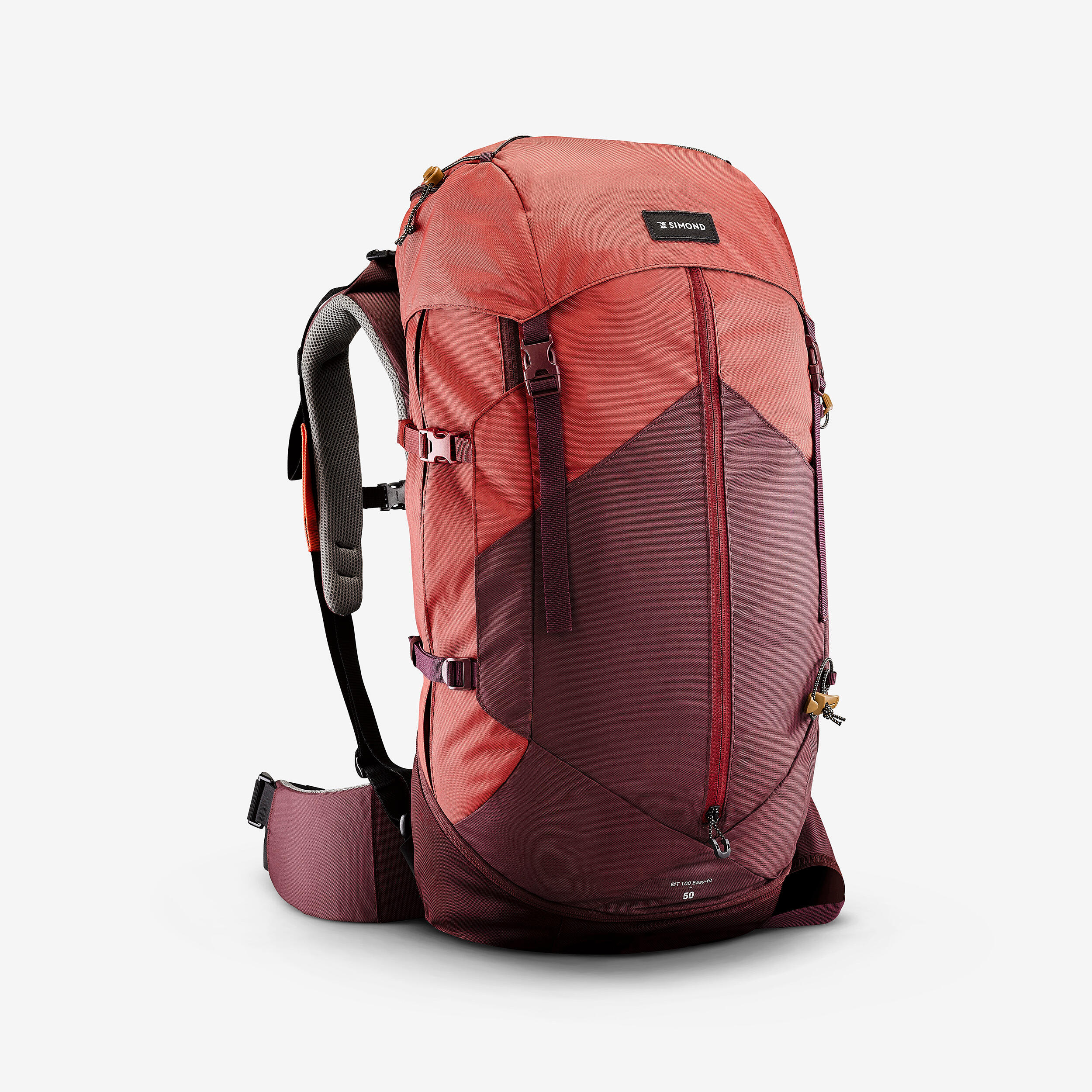 Womenâs 50 L Hiking Backpack - MT 100 Easyfit