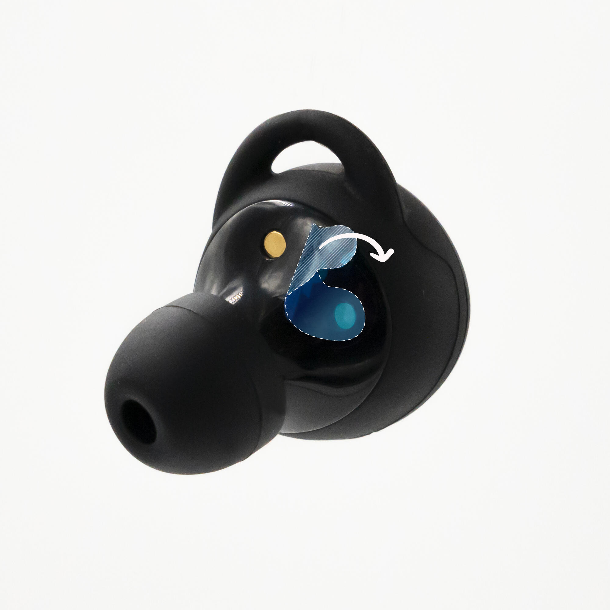 Wireless Running Earbuds - TWS 100 Black
