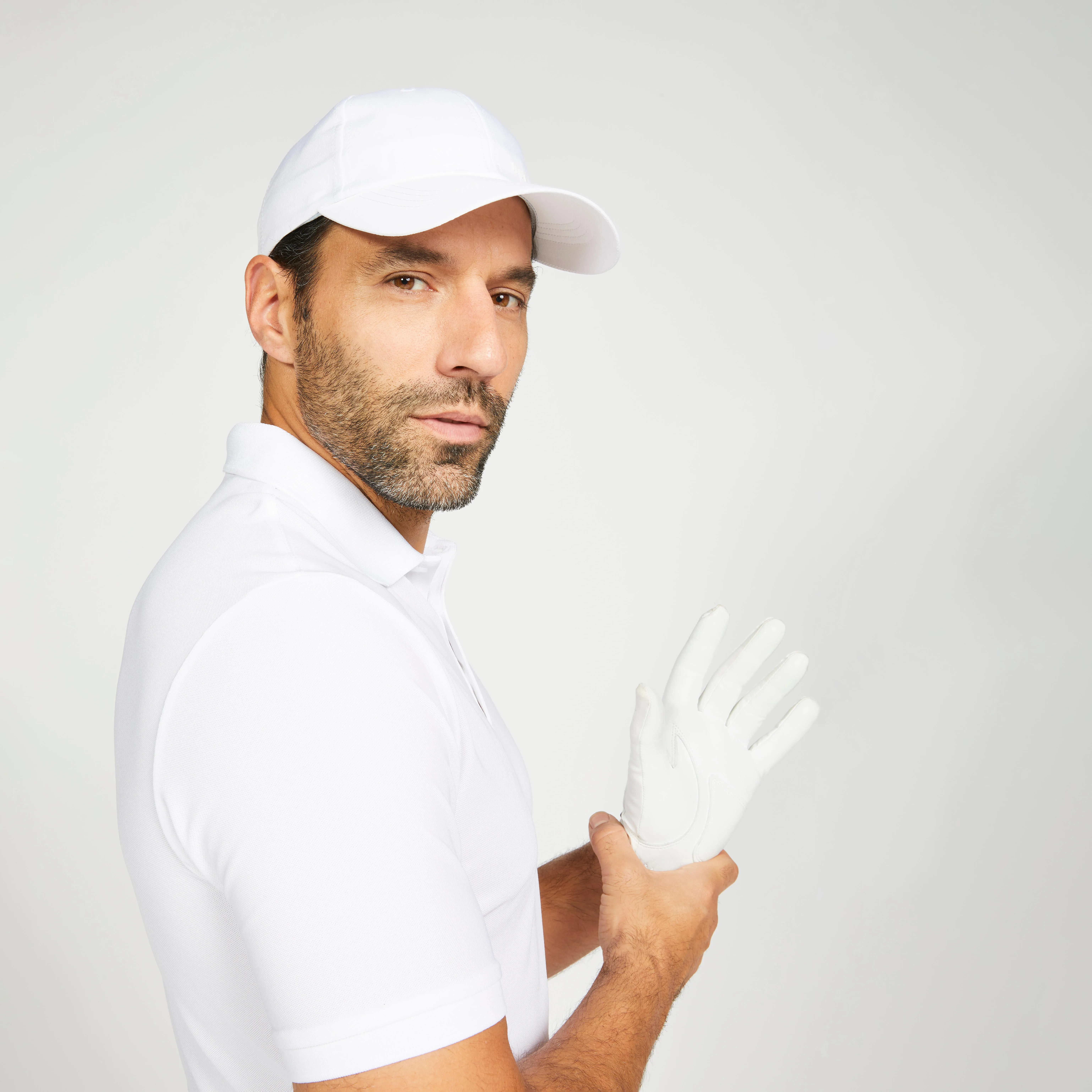 Men’s Short-Sleeved Golf Polo - WW 500 White