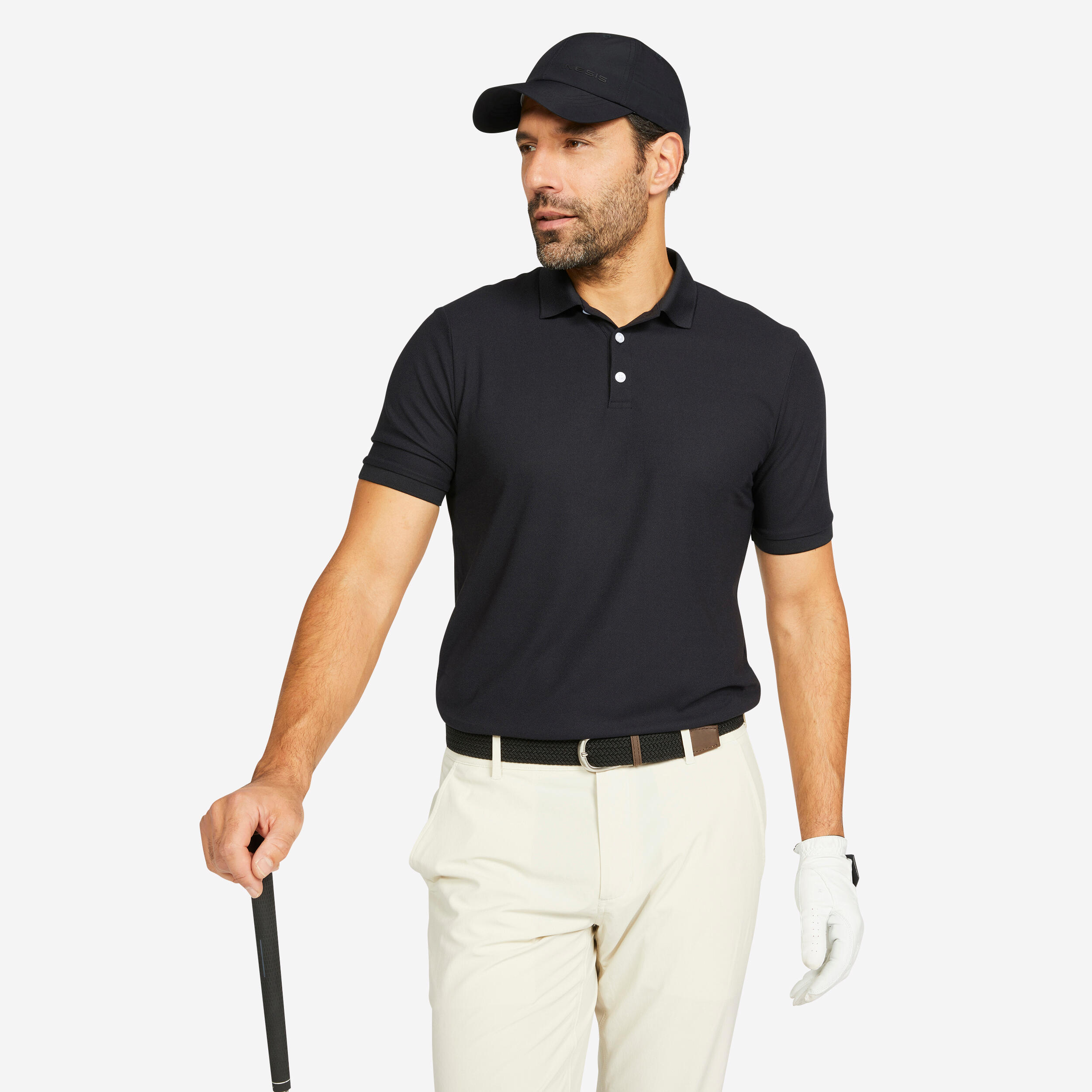 Menâs Golf Polo Shirt - WWÂ 500 Black