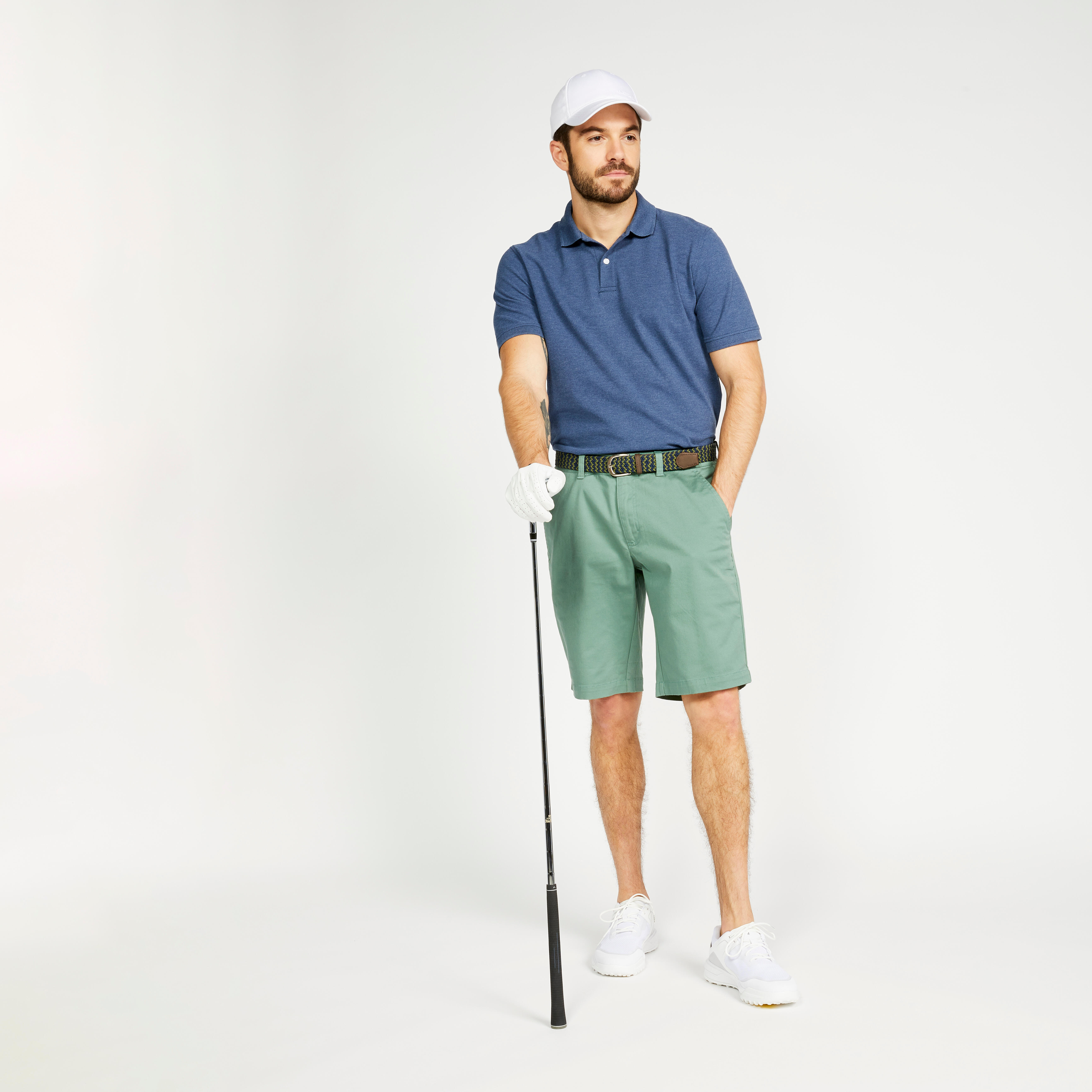 Men's Cotton Short-Sleeved Golf Polo Shirt, MW 500