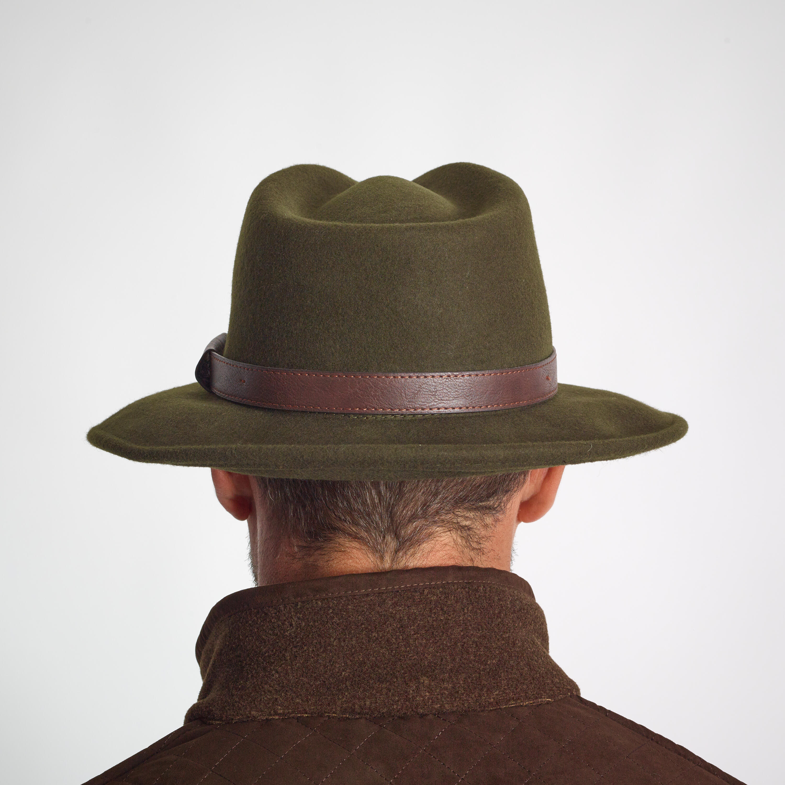 Water Repellent Felt Hat - 100 Green