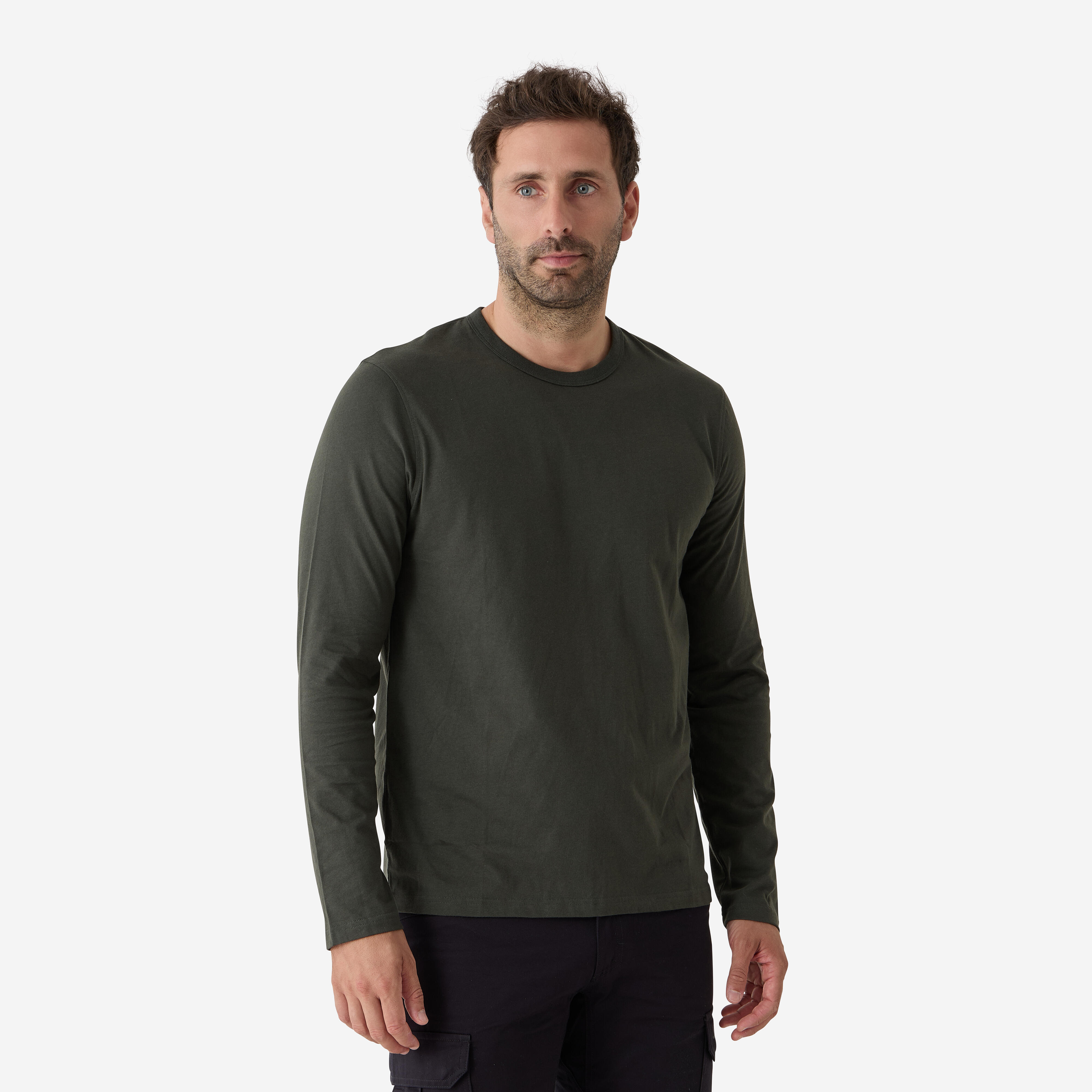 Long-Sleeved Durable T-Shirt - 100 Green