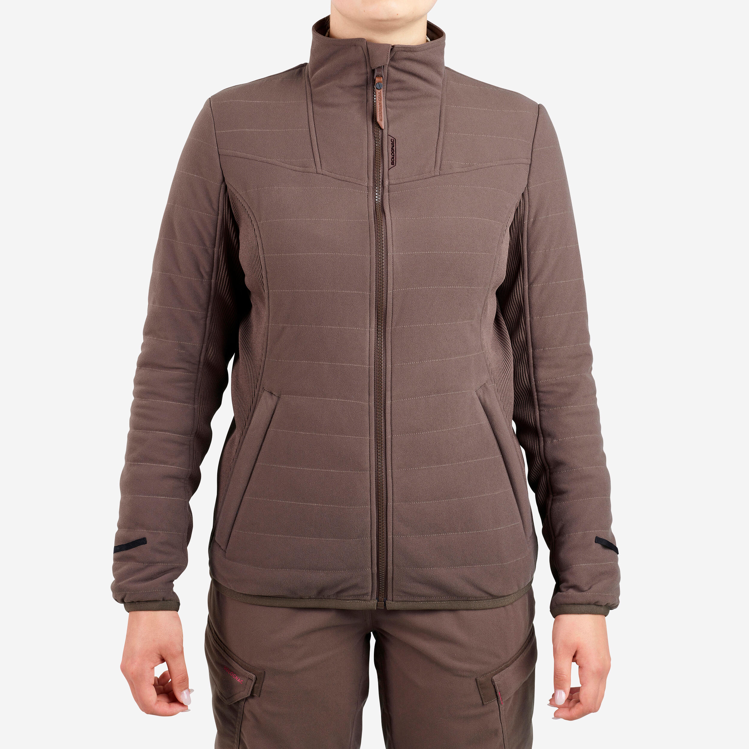 Women's Hunting Jacket 3-in-1 Warm Waterproof - 500 Brown