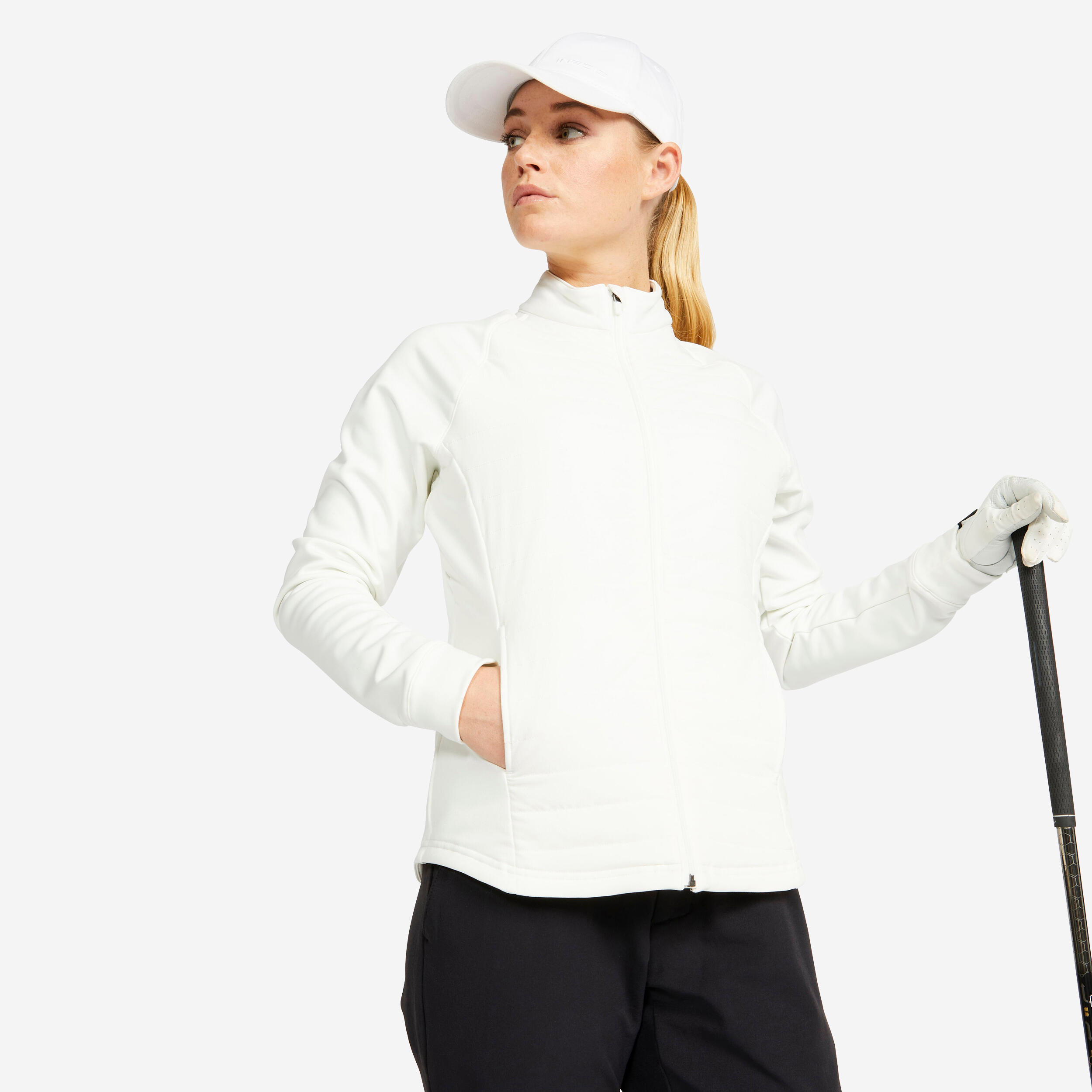 Women's Warm Golf Jacket - CW 500 White