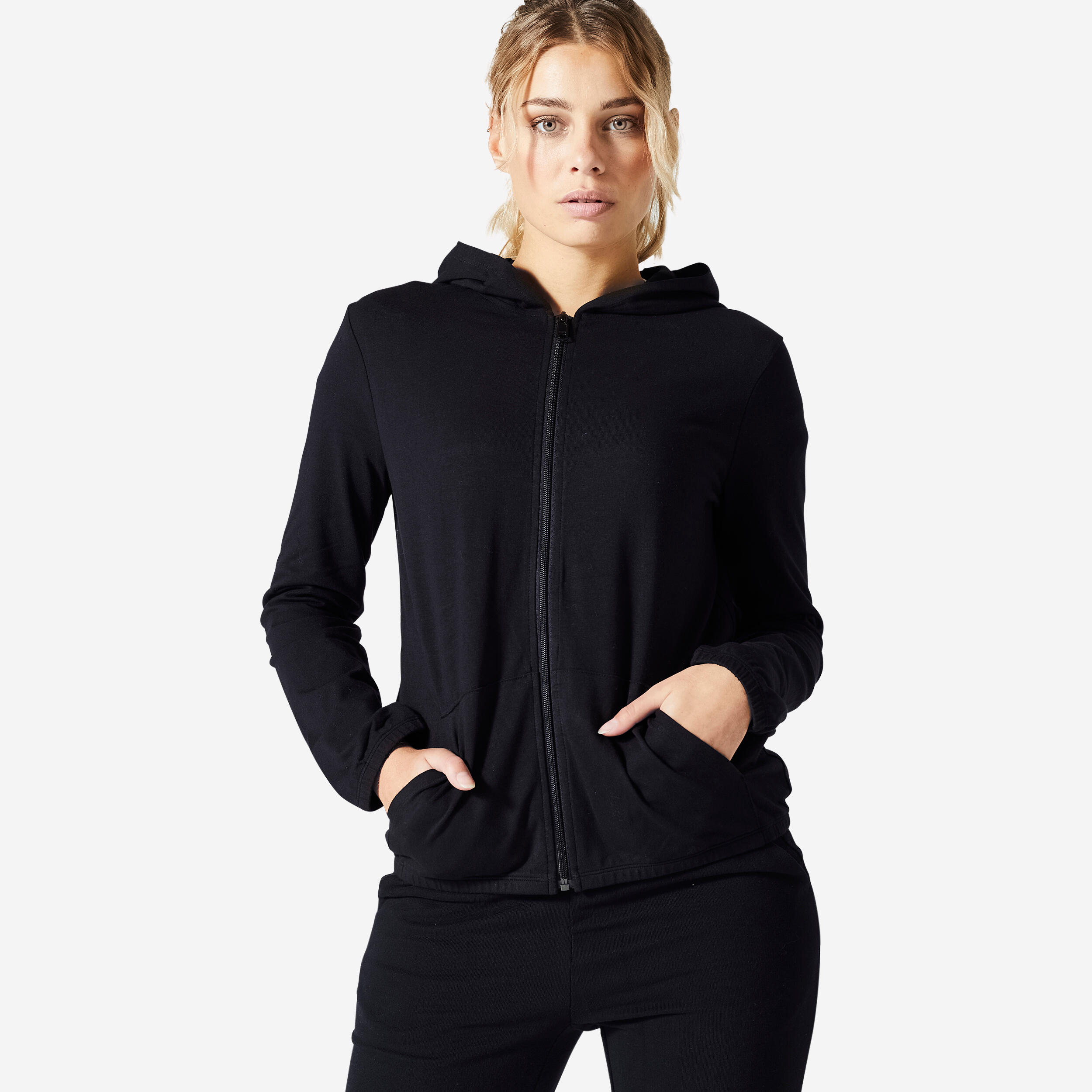 Womenâs Zip-Up Fitness Hoodie - 100